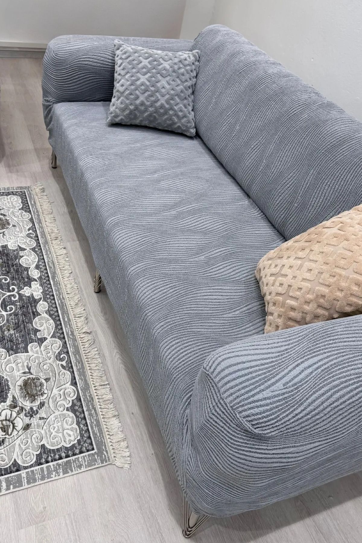 intil Husa De Canapea Jacquard Pentru 3 Persoane, Husa De Canapea Extensibila (conteiner Produs 1buc) Husa De Canapea - Mărime unică