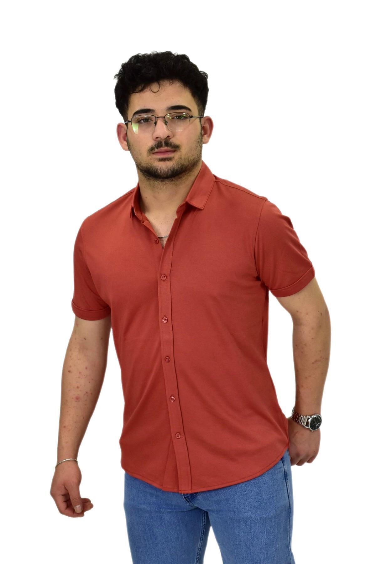 Raymons-Men's Shirt Collar Button Mercerized T-Shirt 4410 Bgl-St04530 2
