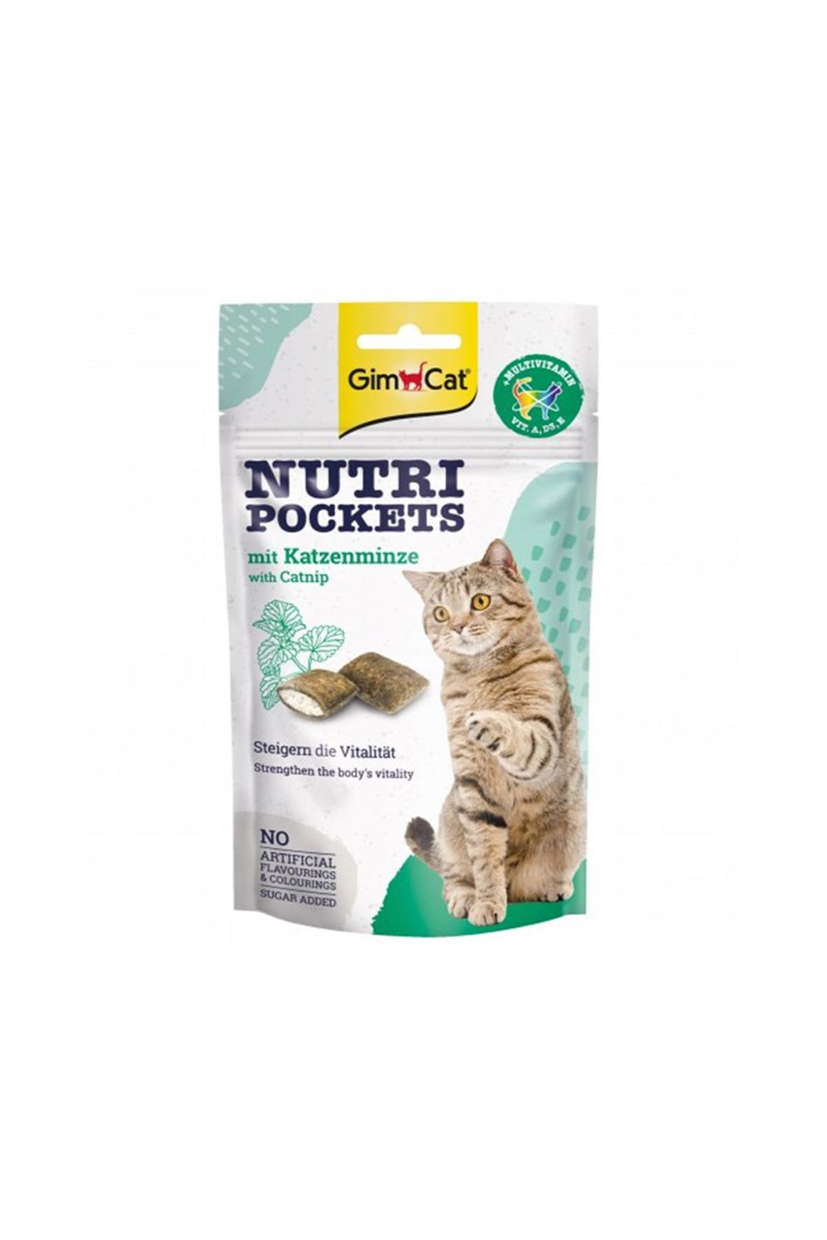 Gimcat-جيم كات نوتري بوكيتس مع النعناع البري والفيتامينات المتعددة 60 جم 1