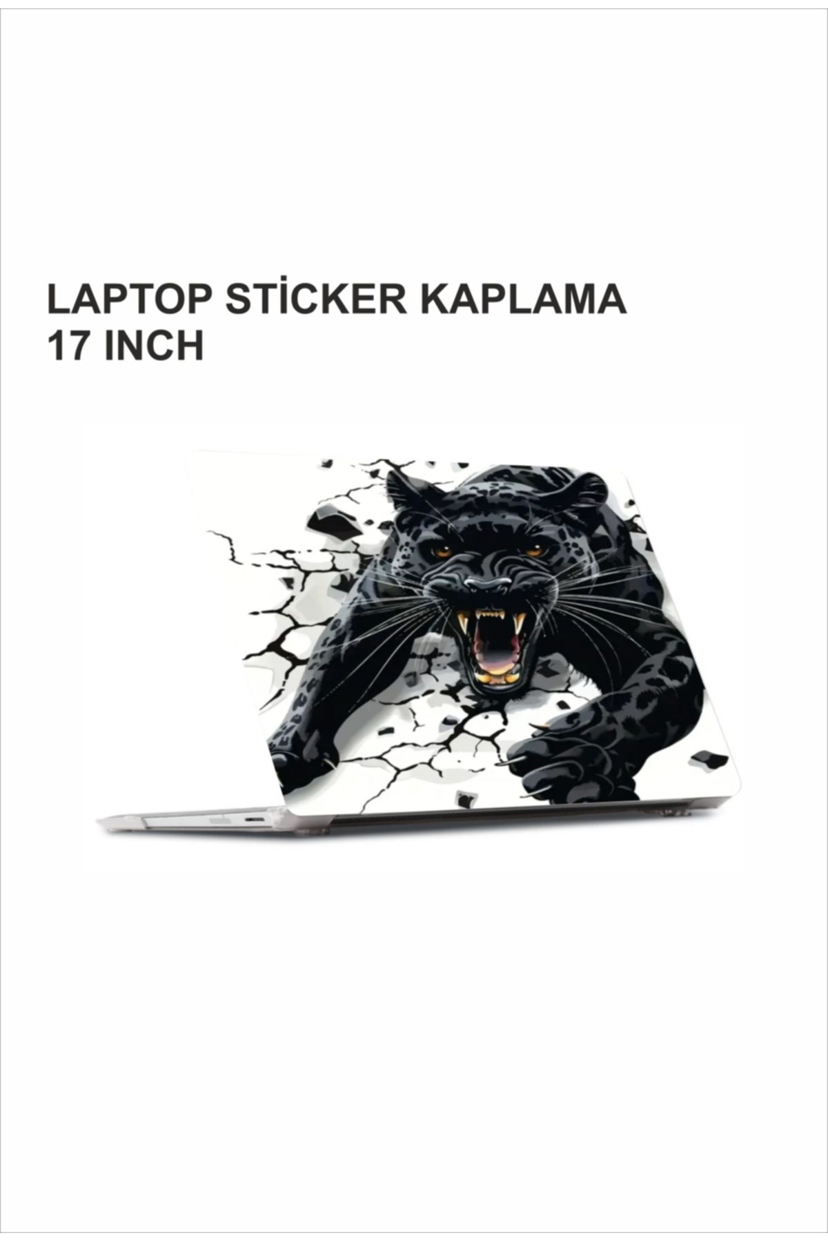 ÖZGÜL REKLAM Jaguar Laptop Sticker / Laptop Kaplama / Laptop Etiket Çıkartma / JAGUAR Sticker