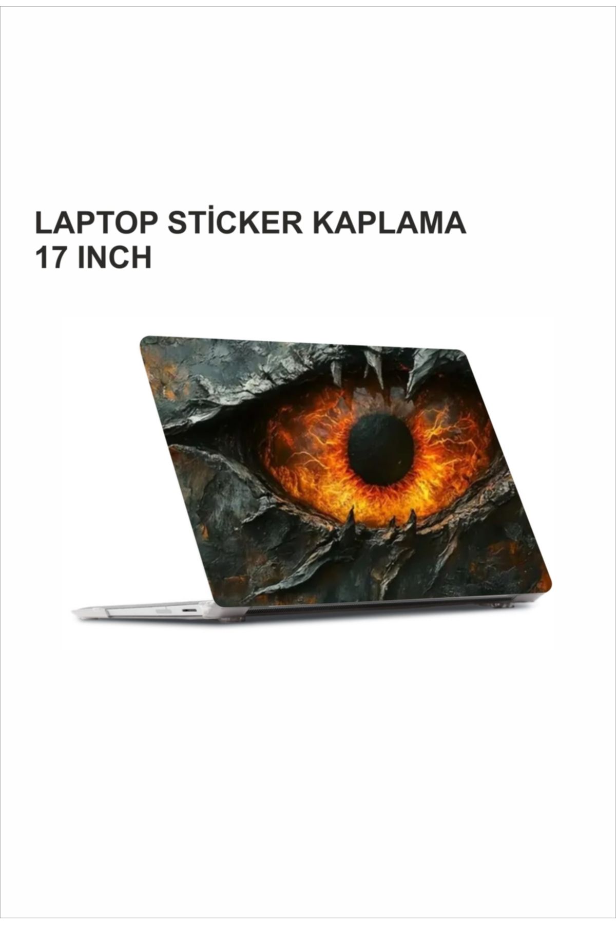 ÖZGÜL REKLAM Ejderha Gözü Laptop Sticker / Laptop Kaplama / Laptop Etiket Çıkartma / Ejderha Gözü Sticker