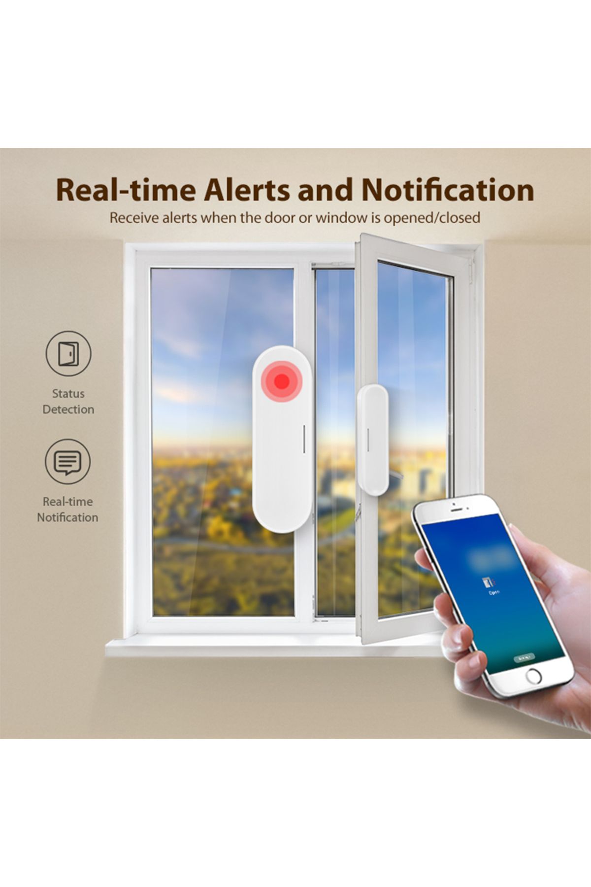 Choice-Tuya Matter Thread Door Window Sensor USB Powered Smart Home Wireless Detector Work With HomeKit ... 5