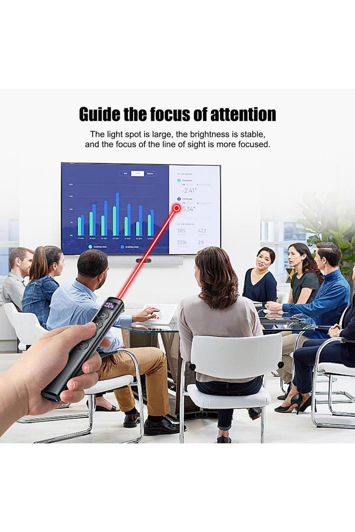 Choice-GERMANY Flip-pen Presentation Clicker RF 2.4GHz PowerPoint Clicker Laser pointer pen Hyperlink Contr 6