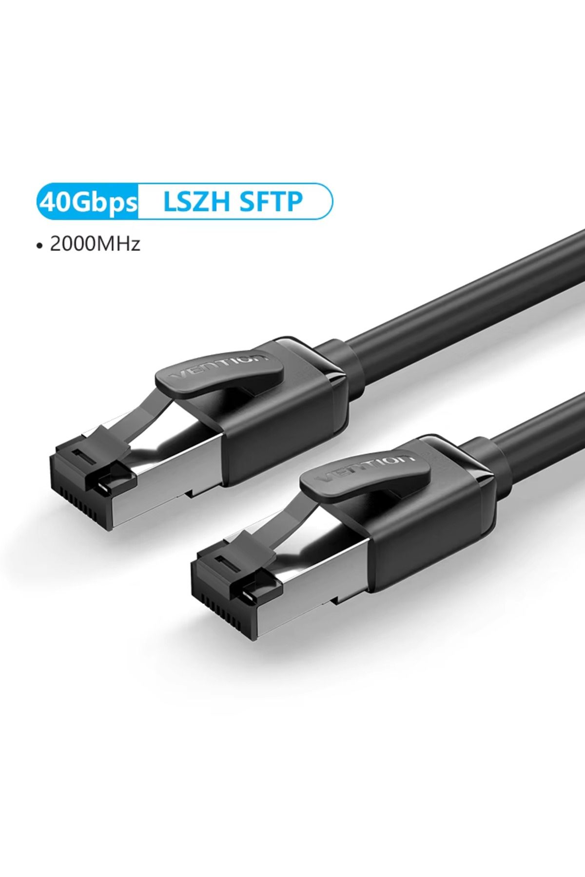 Choice-كابل إيثرنت دائري LSZH SFTP Vention Cat8 بطول 2 متر STTP 40 جيجابت في الثانية 2000 ميجاهرتز Cat 8 RJ45 سلك توصيل شبكة LAN 1