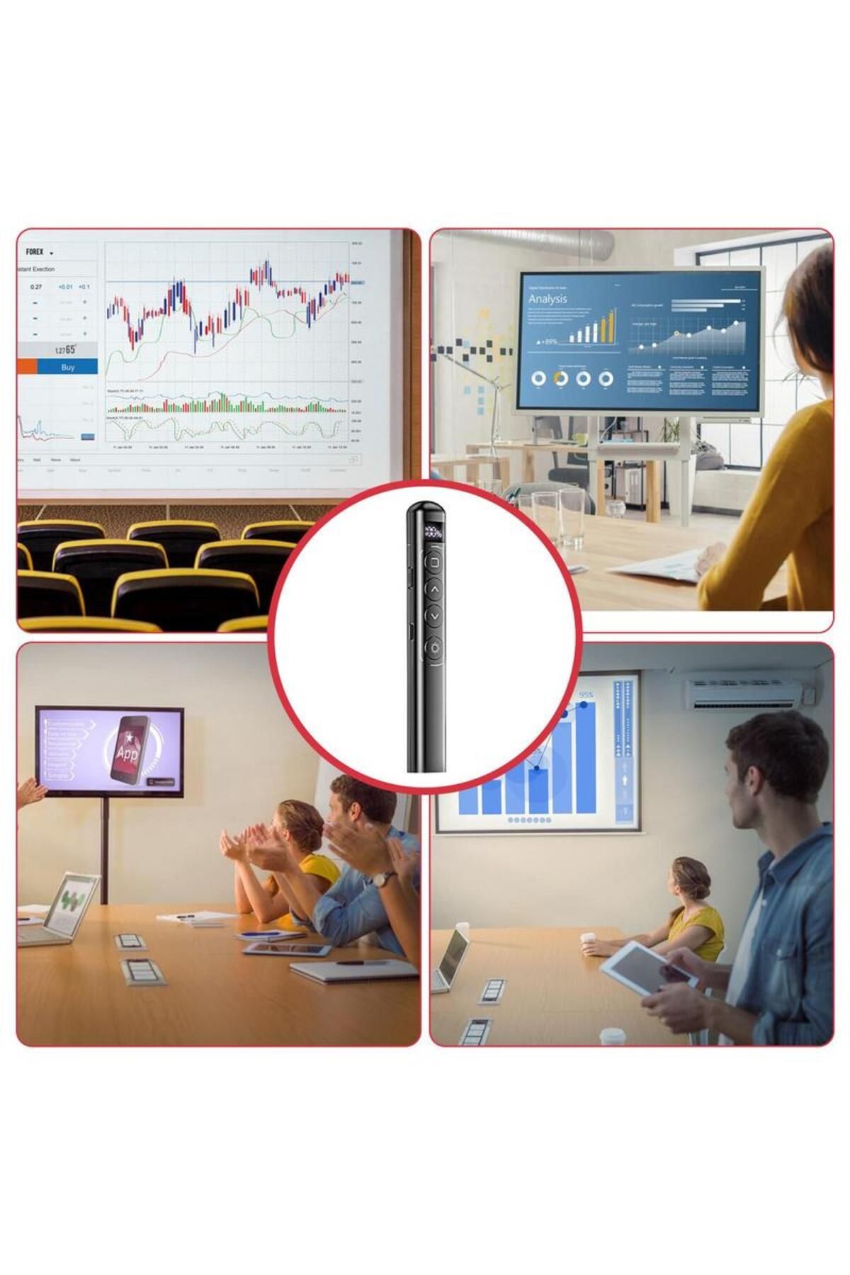 Choice-GERMANY Flip-pen Presentation Clicker RF 2.4GHz PowerPoint Clicker Laser pointer pen Hyperlink Contr 2