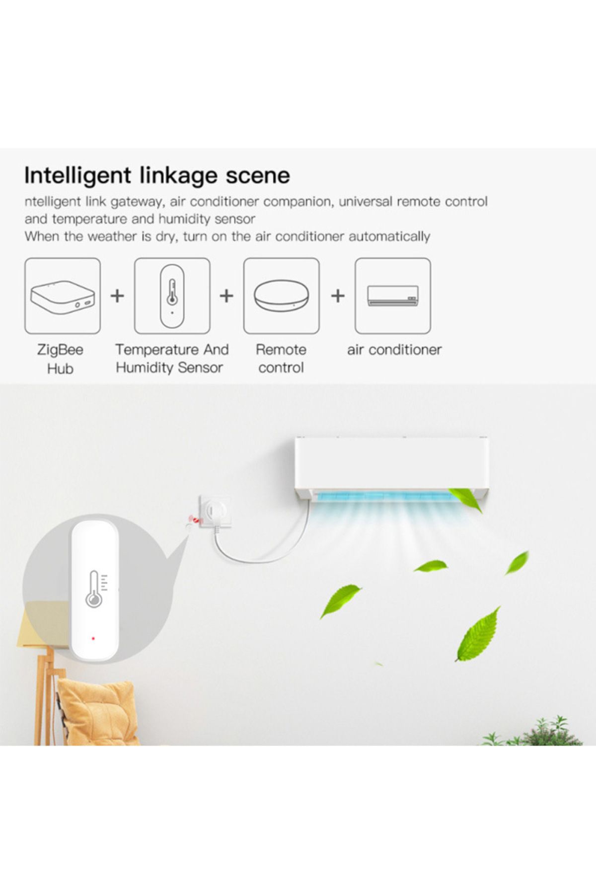 Choice-Tuya Zigbee Smart Temperature Humidity Sensor Indoor Hygrometer Controller Monitoring Work With S... 6