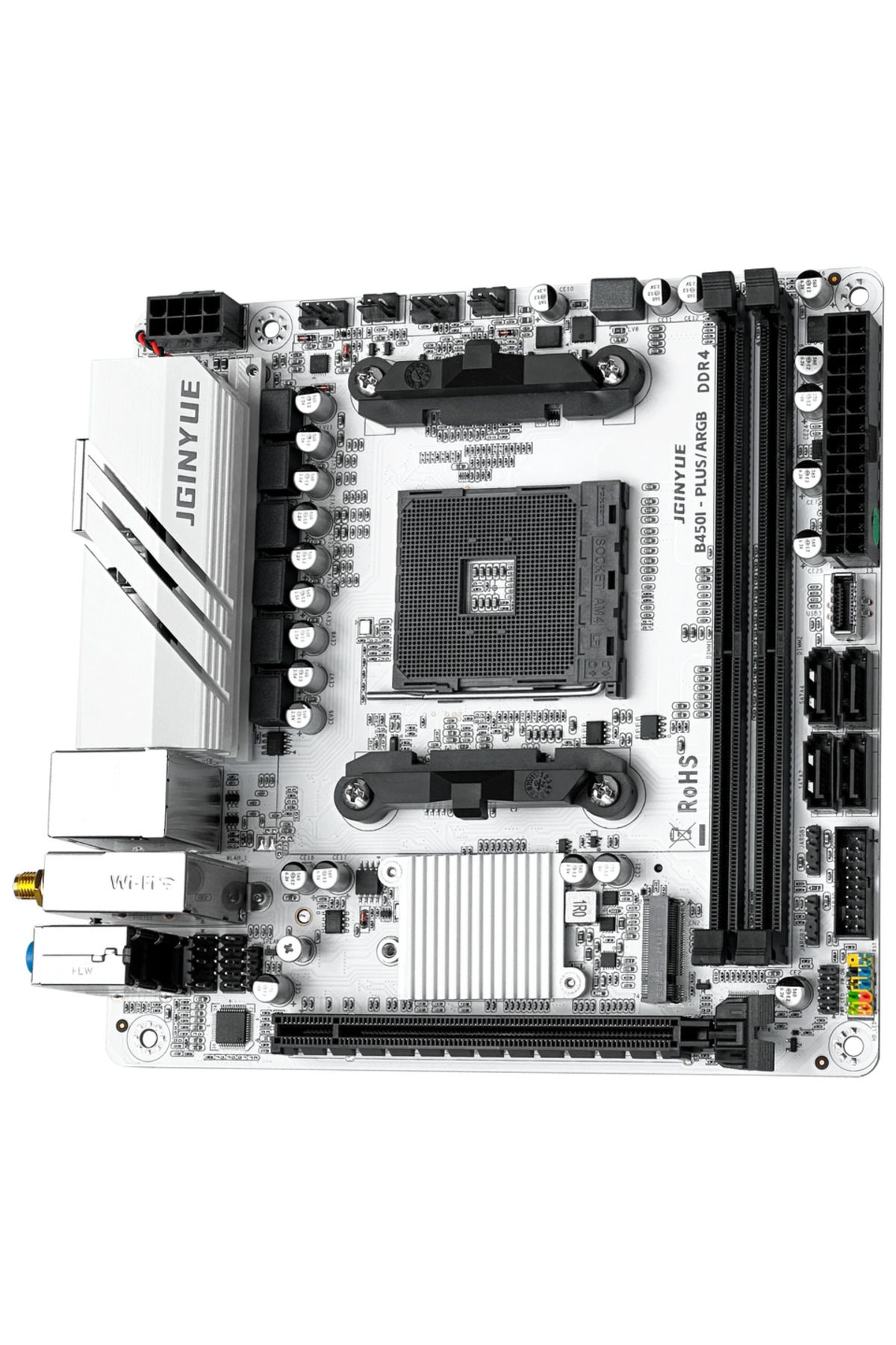 Choice-تدعم اللوحة الأم للكمبيوتر JGINYUE ITX AMD AM4 B450 ARGB ذاكرة الوصول العشوائي لسطح المكتب DDR4 وفتحة وحدة المعالجة المركزية AM4 NVME NG... 4
