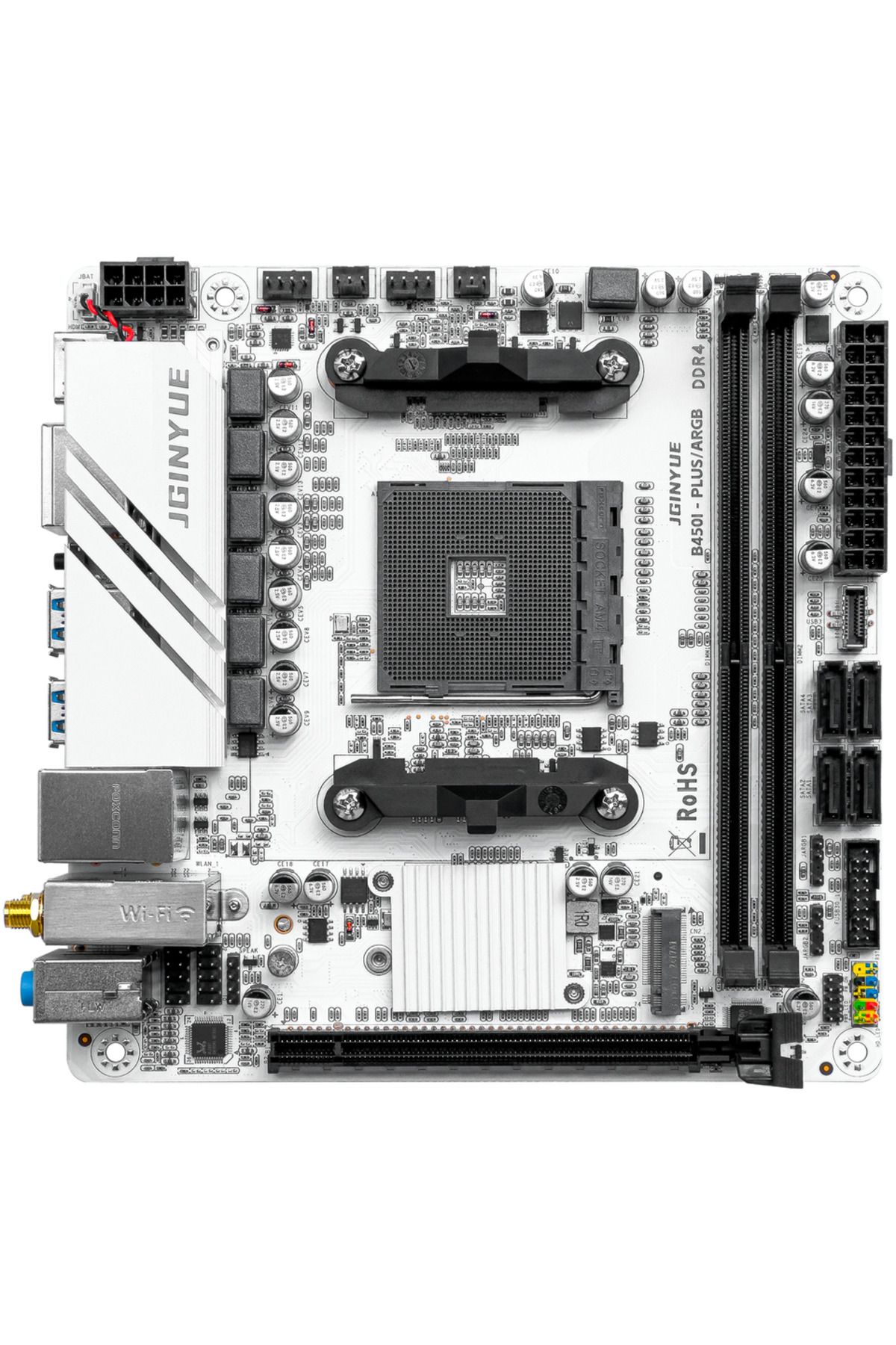 Choice-تدعم اللوحة الأم للكمبيوتر JGINYUE ITX AMD AM4 B450 ARGB ذاكرة الوصول العشوائي لسطح المكتب DDR4 وفتحة وحدة المعالجة المركزية AM4 NVME NG... 3