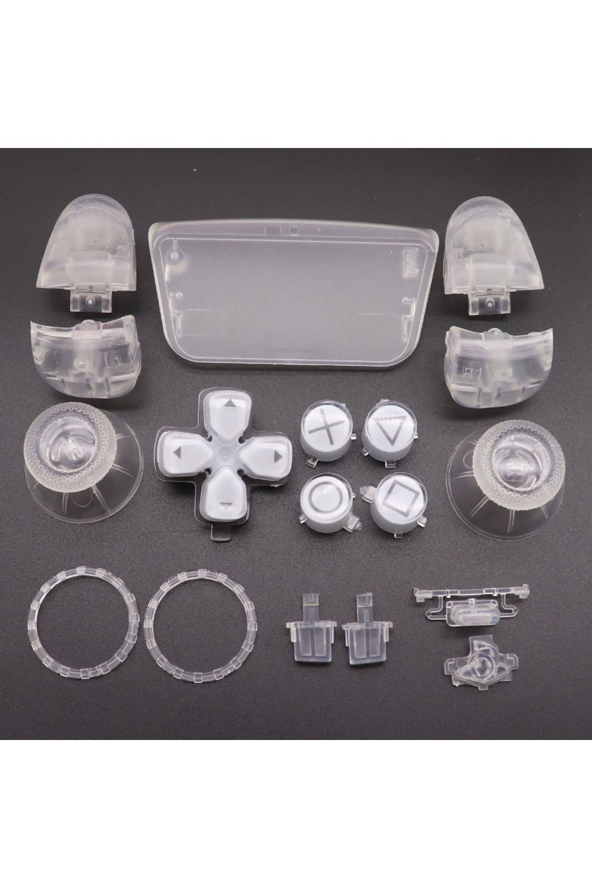 Choice-N13 1Set Replacement Buttons Set D-Pad L1 R1 L2 R2 Trigger Button Key Accent Ring For PS5 V3 3.0 BDM 1