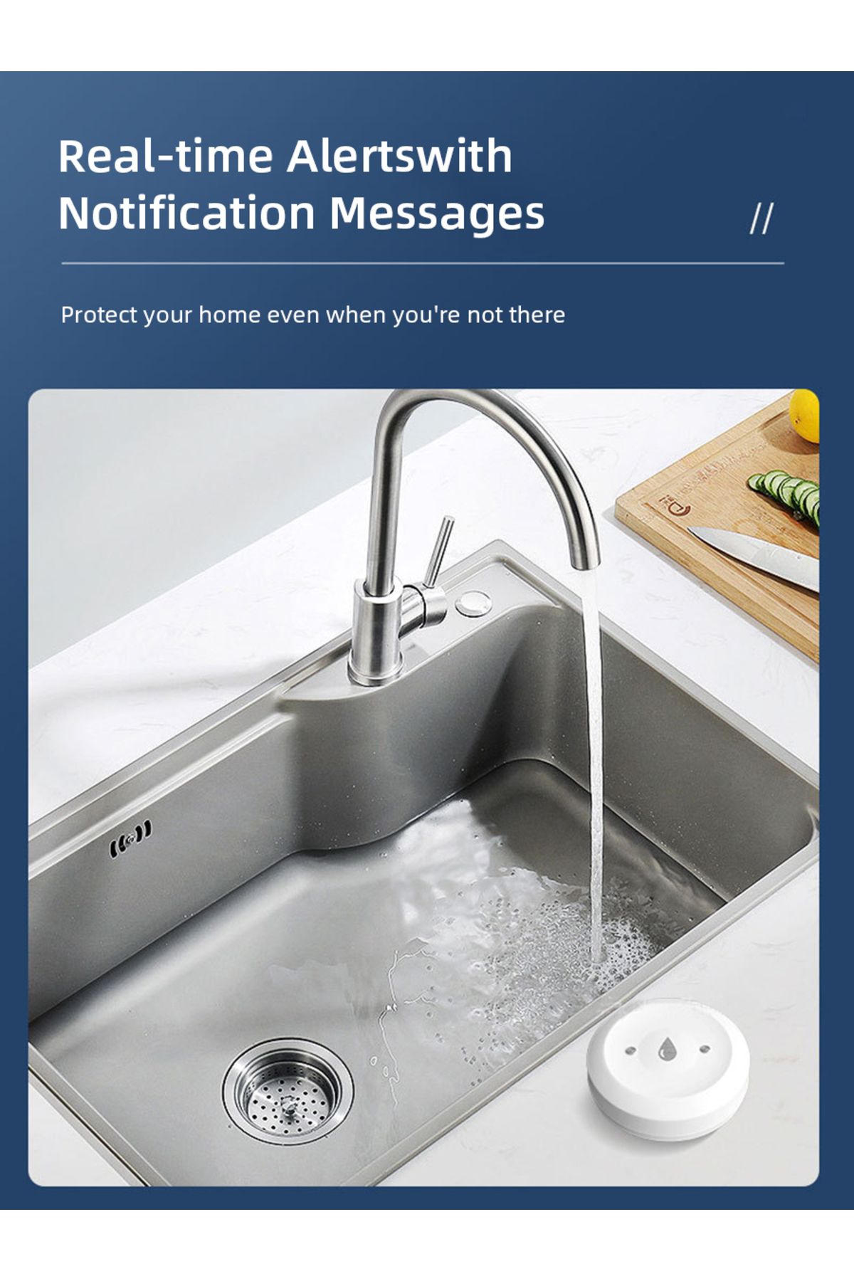Choice-Zigbee Water Sensor Leak Flood Detector App Remote Monitoring For Kitchen/bathroom Support Home A... 7