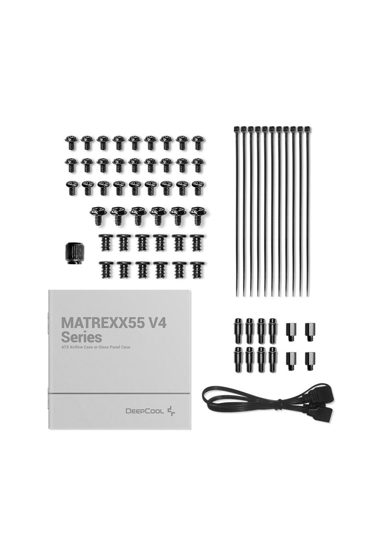 Deep Cool-Deepcool Matrexx 55 Mesh V4 C Case, aRGB Lighting, Without Power Supply (Black) 5