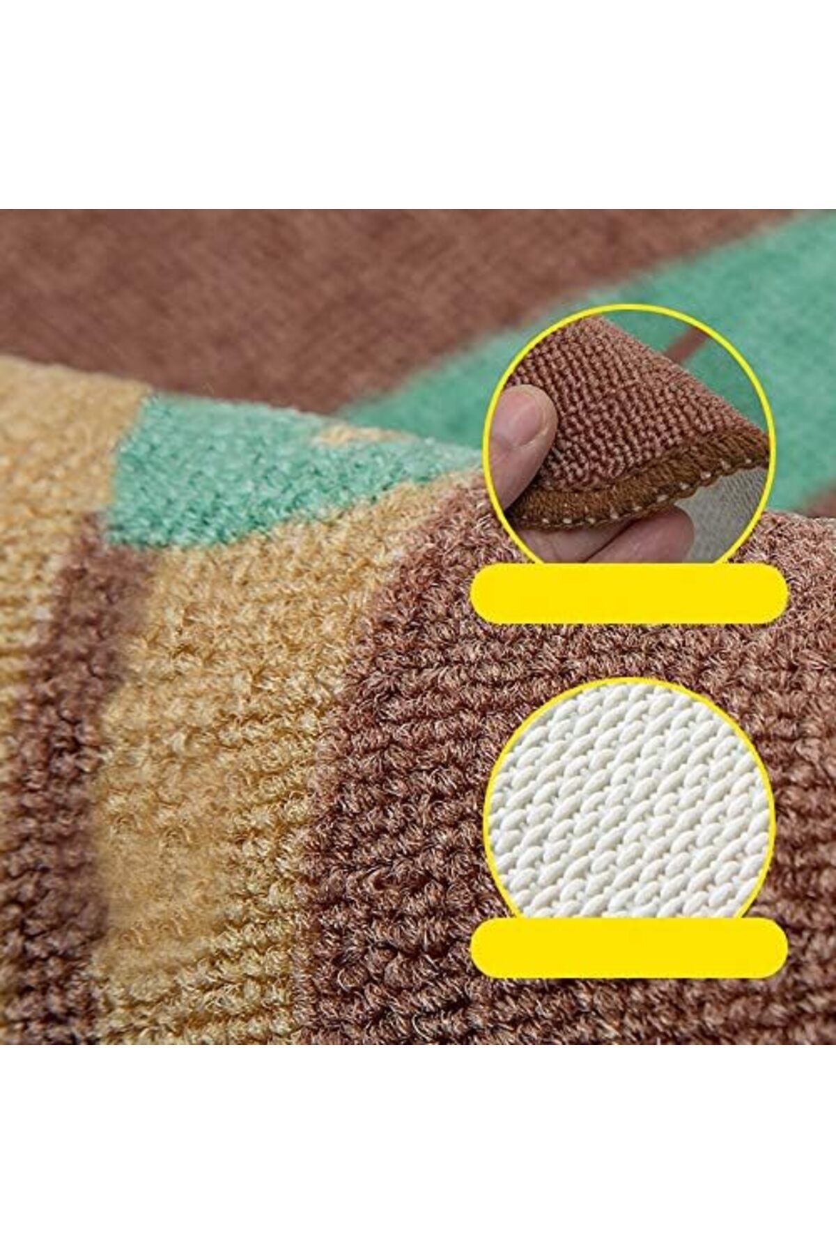 COOYA-2 Pack Kitchen Floor Mats, Non-slip and Water-Absorbent, 50*80+50*160cm, Suitable for Kitchen 5