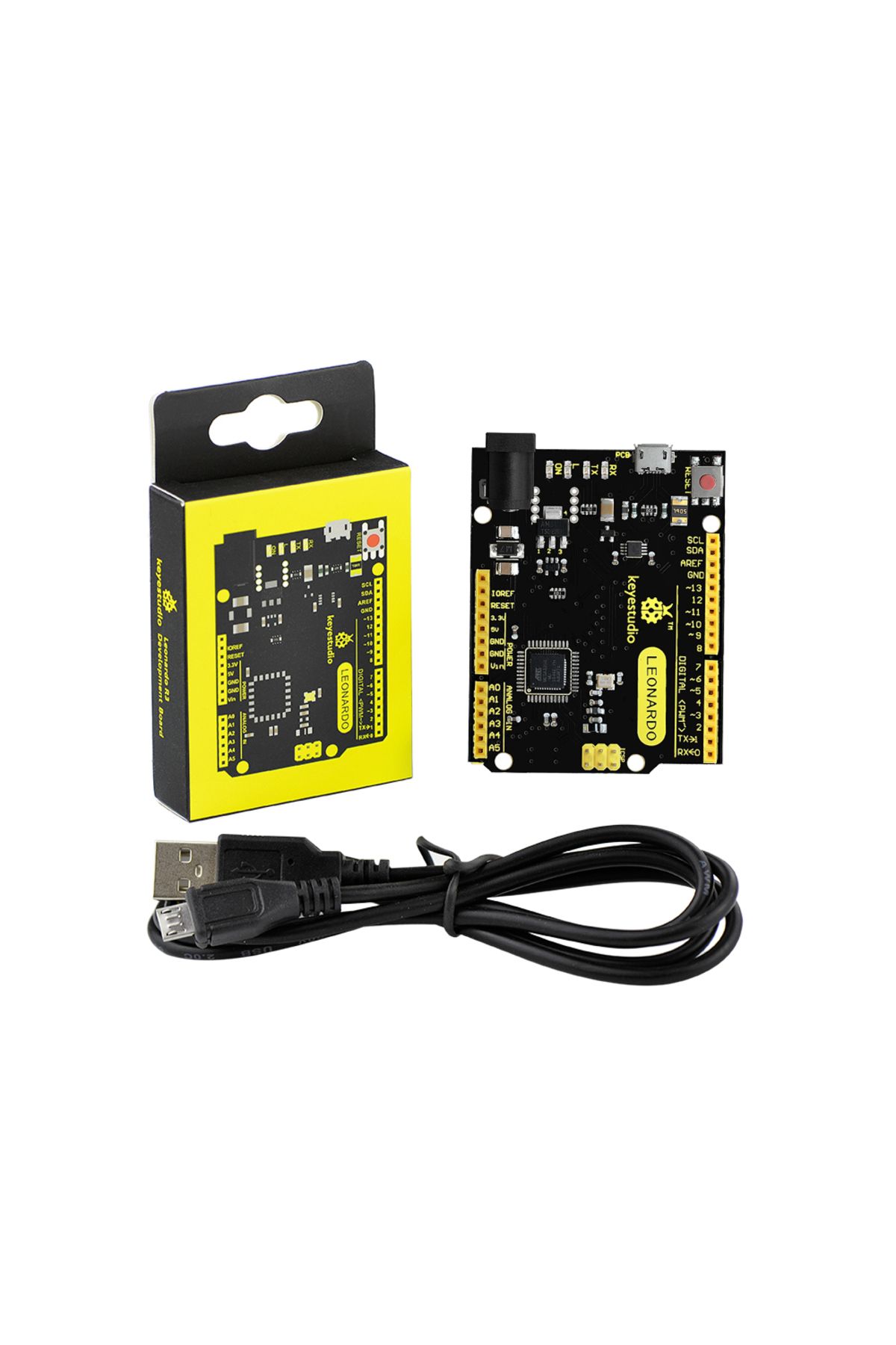 Choice-Keyestudio Leonardo R3 DevelopmentBoard +1M Micro USB Cable MCU ATMEGA32U4 For Arduino Leonardo ... 6