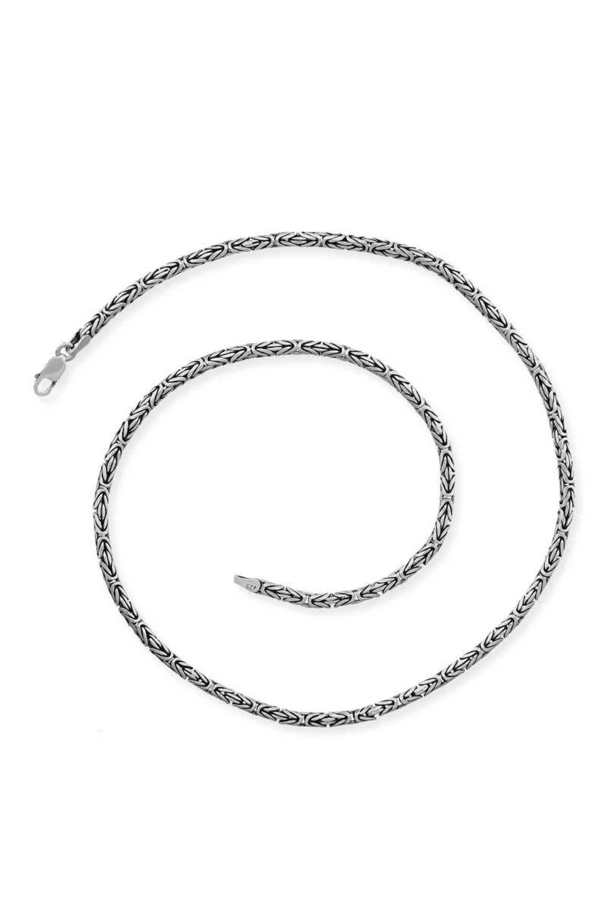 Gumush Gümüş Kral Zincir - 6 Mm Yuvarlak