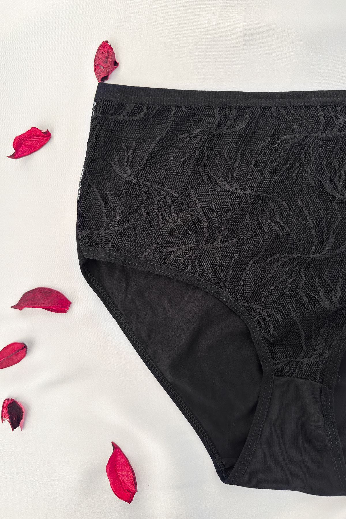 ifondi-Black 6-Piece Lace Bato Kom Panties Set 2