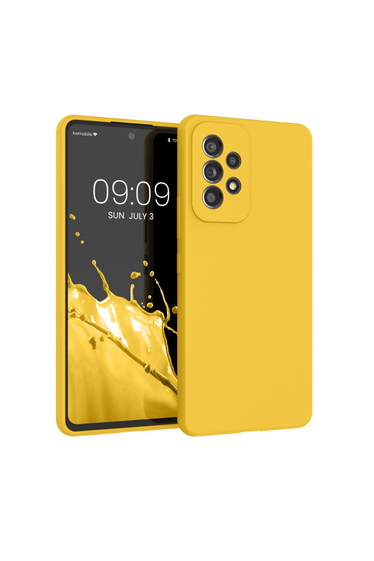 KWmobile Carcasă Pentru Samsung Galaxy A53 5g, Silicon, Galbenă, 57835.165 - One Size