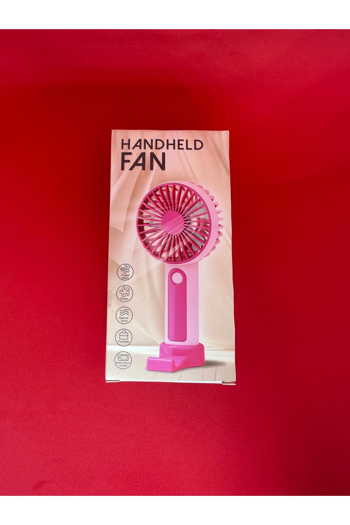Telefon Tutucu Şarjlı Mini Fan Masa Üstü Vantilatörü Usb Soğutucu El Fanı - 3