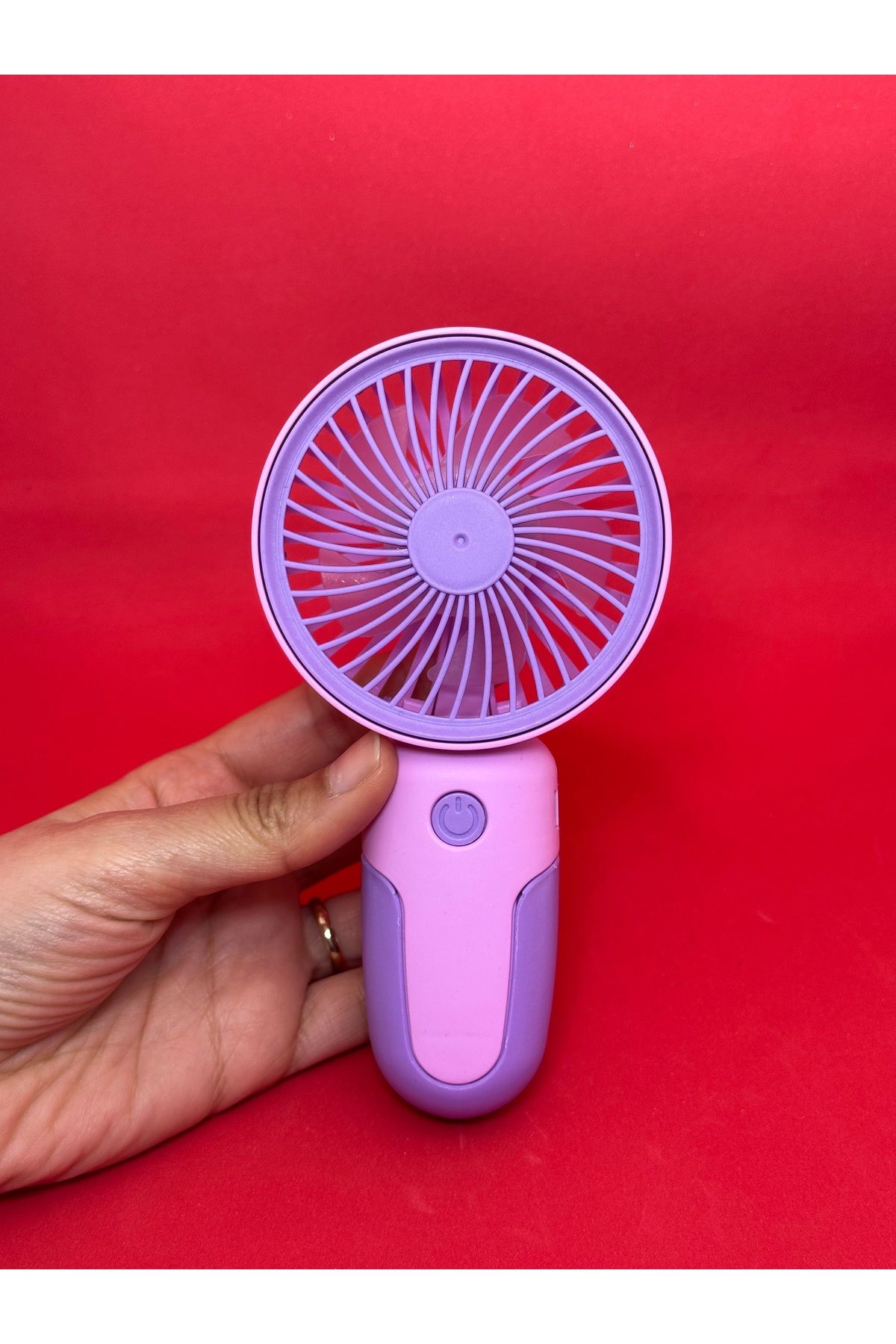 Mini Şarjlı Standlı El Vantilatörü Fanı Soğutucu Vantilatör - 3