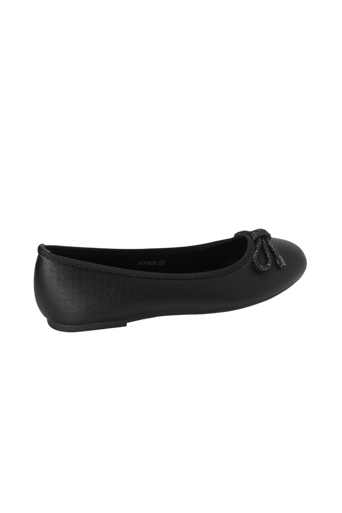 BATA-Bow Accented Round Toe Slip-On Ballerina Shoes 3