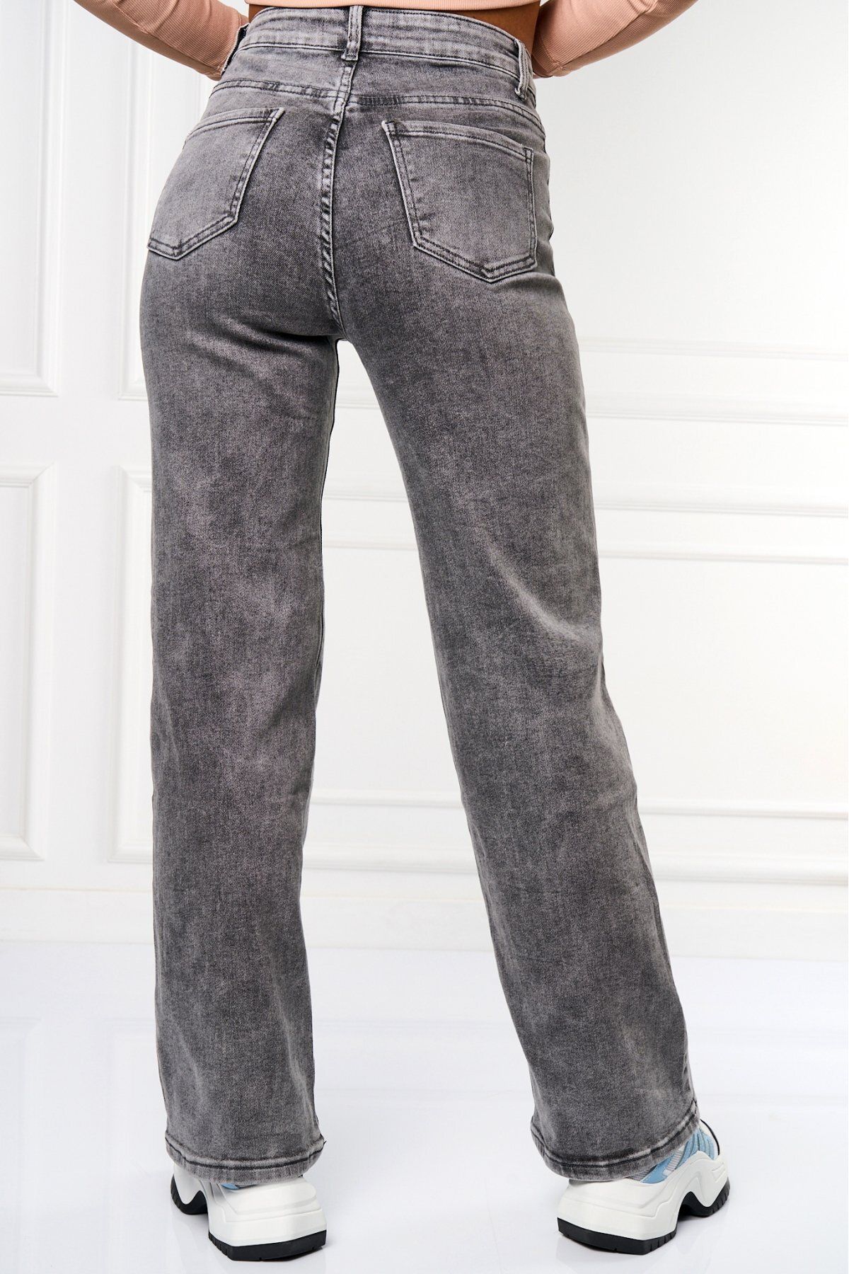 Joana-Women's Regular Fit Jeans Grey Jenelly 3