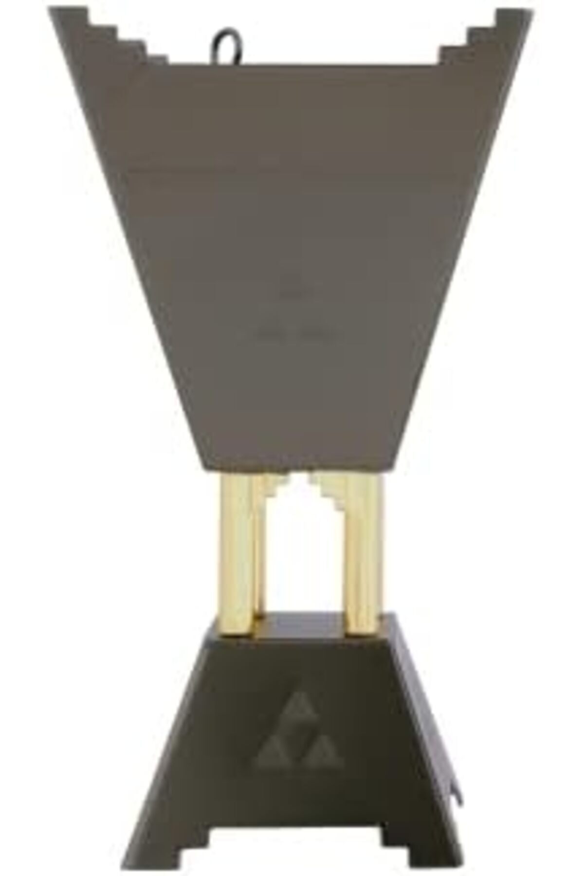ALSAIF-Incense Burner With Handle By , Large Size, Matte Black/gold 2