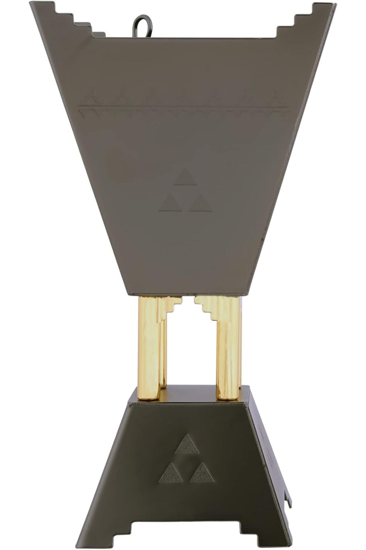 ALSAIF-Incense Burner With Handle By , Large Size, Matte Black/gold 1
