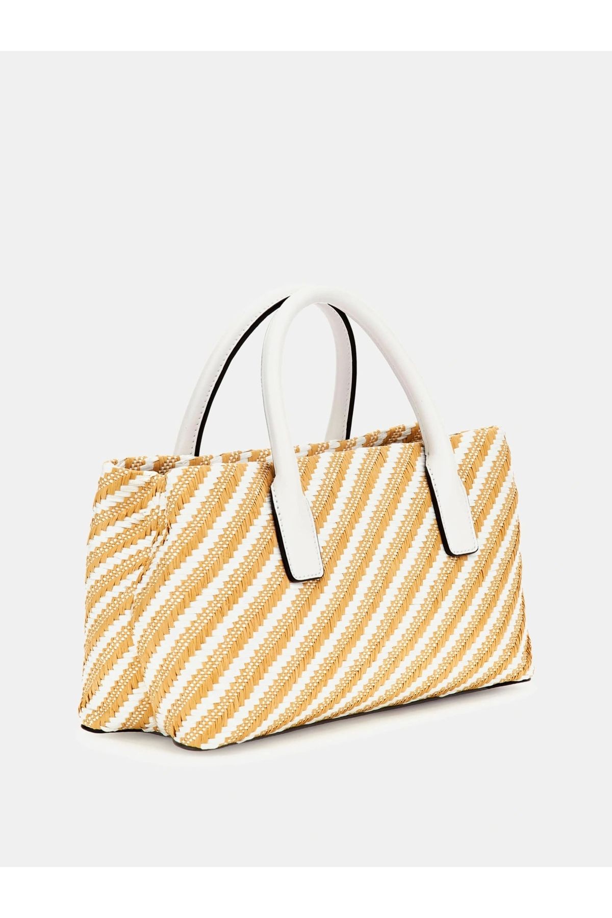 Guess-SIMONA SMALL SATCHEL Dámská vícebarevná kabelka HWWG9210050-NTW 5