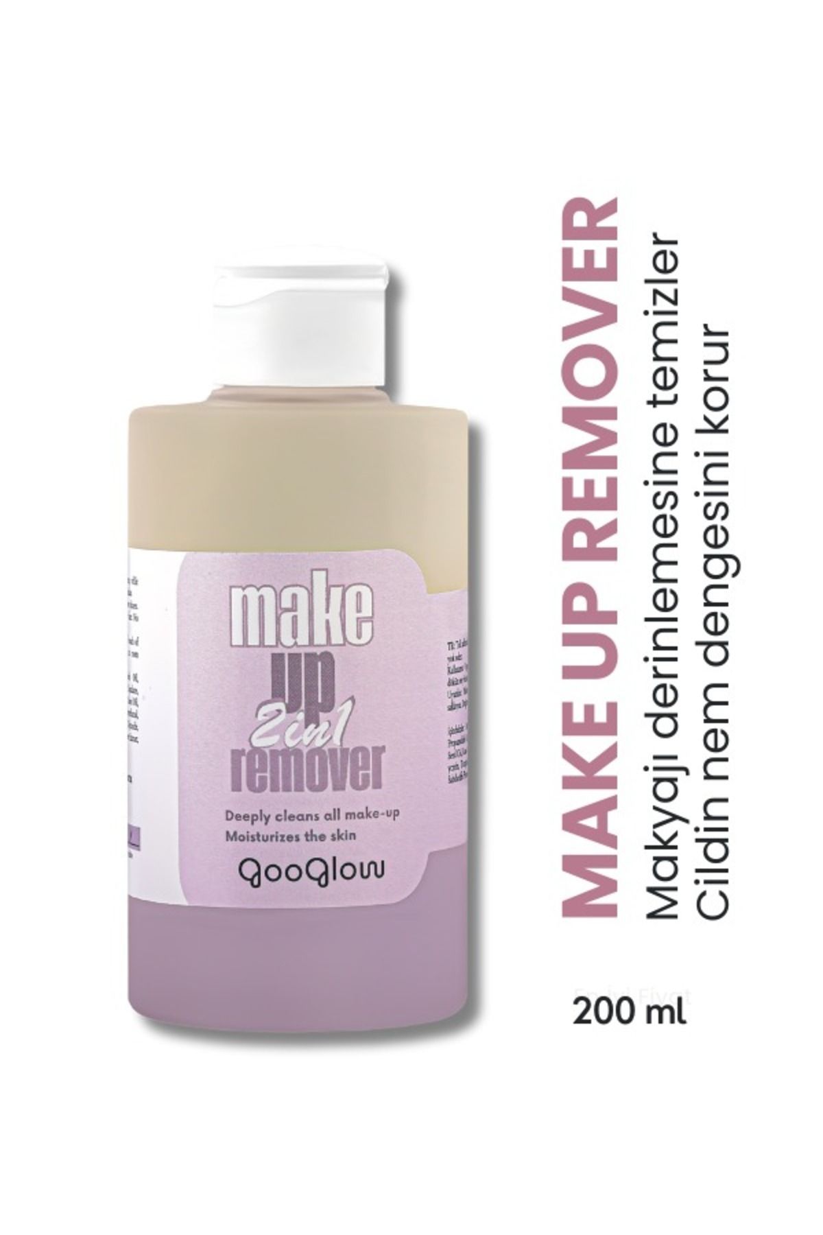 GOOGLOW 2 in 1 Make-up Remover / 2'si 1 arada Makyaj Temizleyici