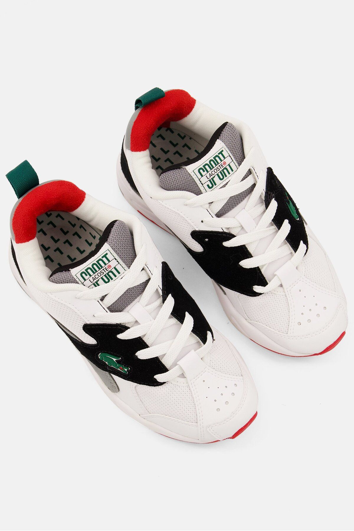 Lacoste-Men Storm Lace Up Casual Shoes, White Combo 4