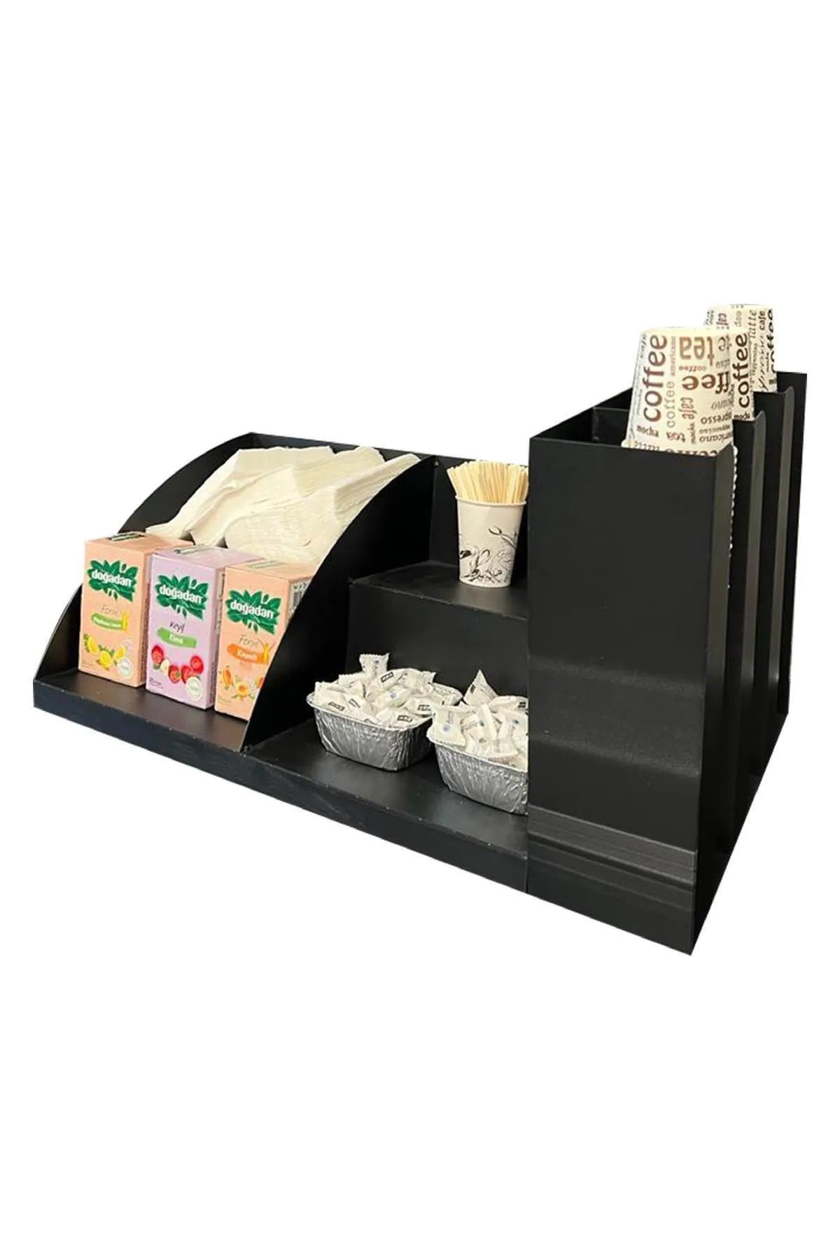 MetaCraft Set De Suporturi Organizatoare Pentru Pahare Din Carton Cu 3 Compartimente Pentru Ceai Și Cafea - One Size