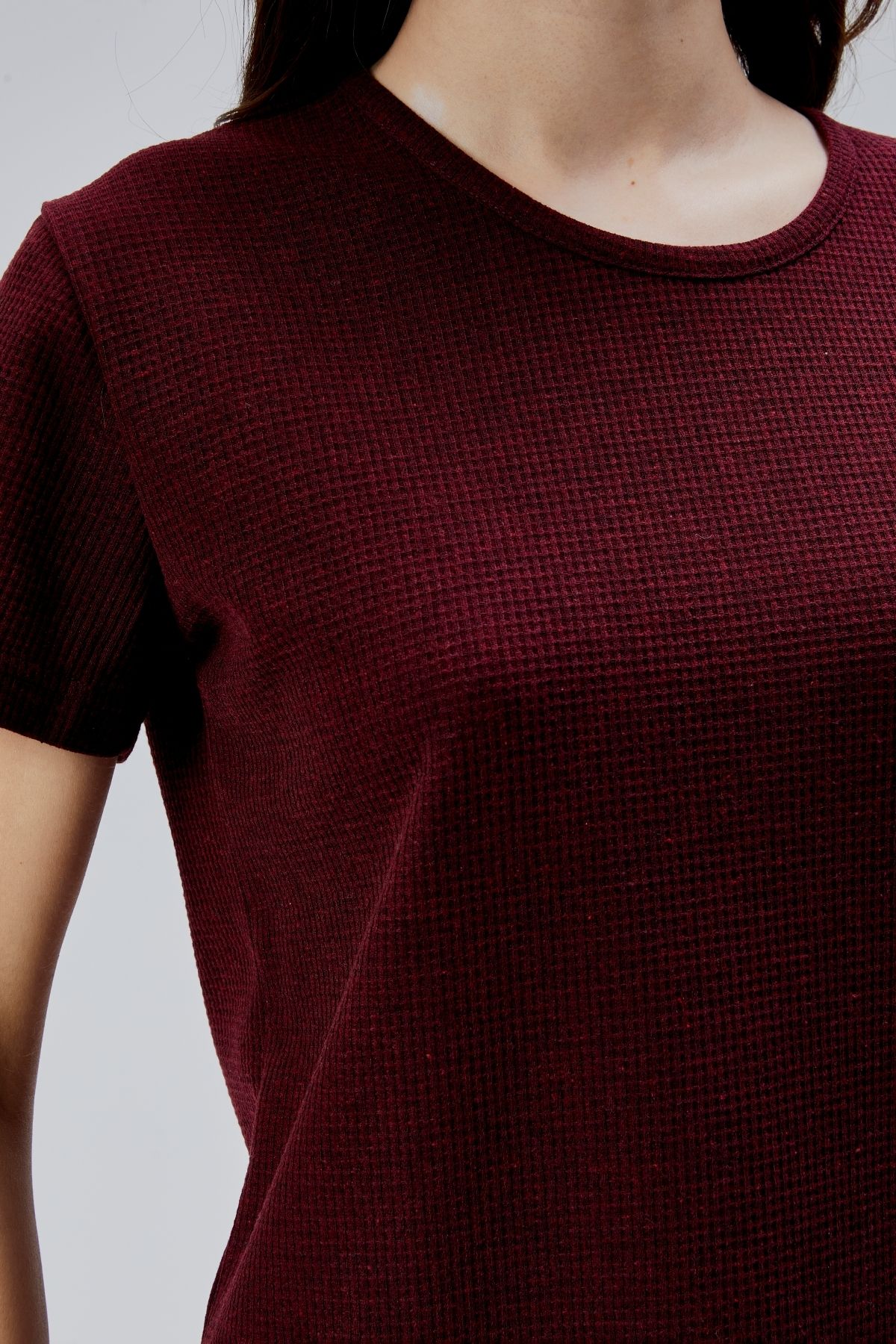 M MOONCOVER-Women's Basic Textured T-Shirt 7