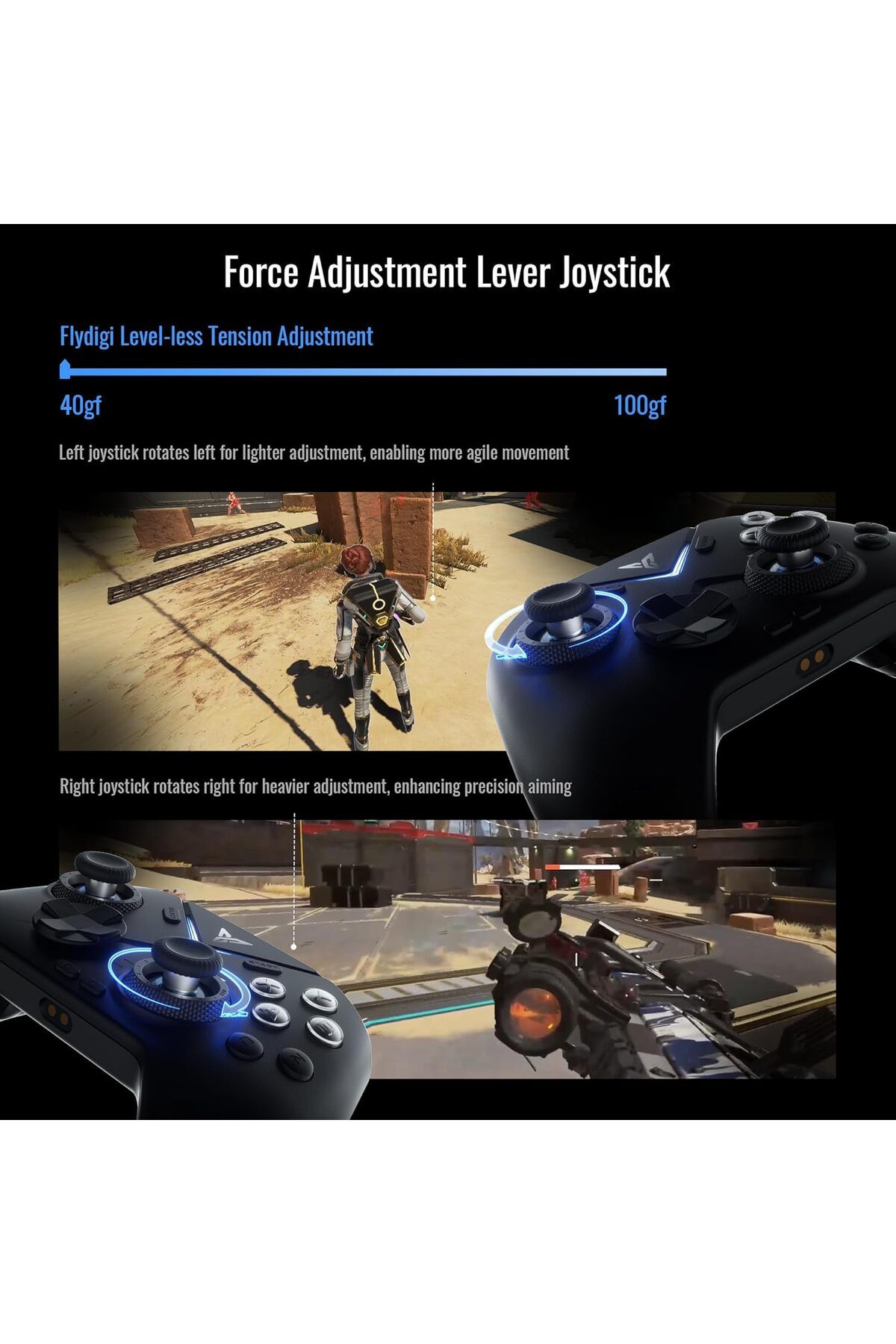 Flydigi-FlyDigi Vader 4 Pro PC Controller 1000Hz Report Rate Vibration 800mAh Multi-Platform Controller 4