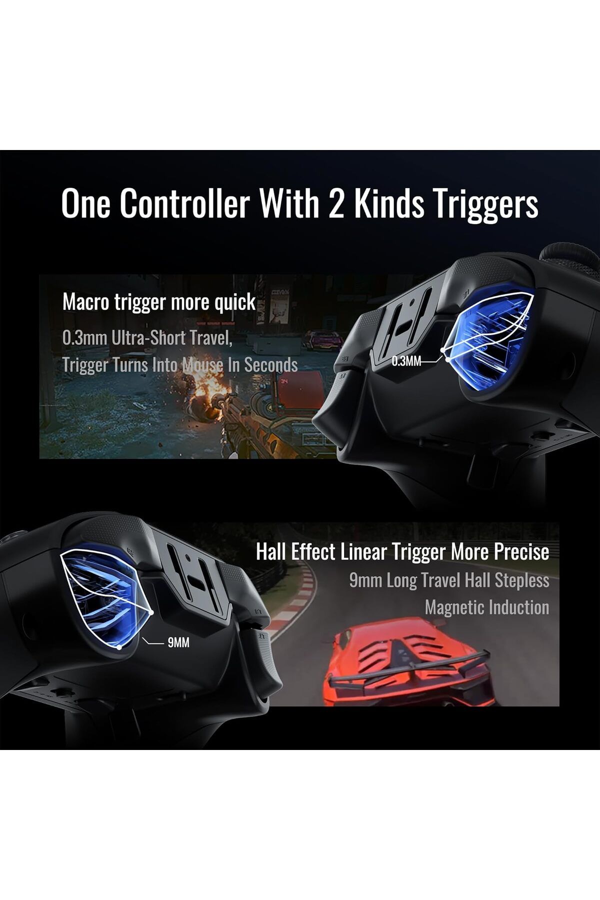 Flydigi-FlyDigi Vader 4 Pro PC Controller 1000Hz Report Rate Vibration 800mAh Multi-Platform Controller 3
