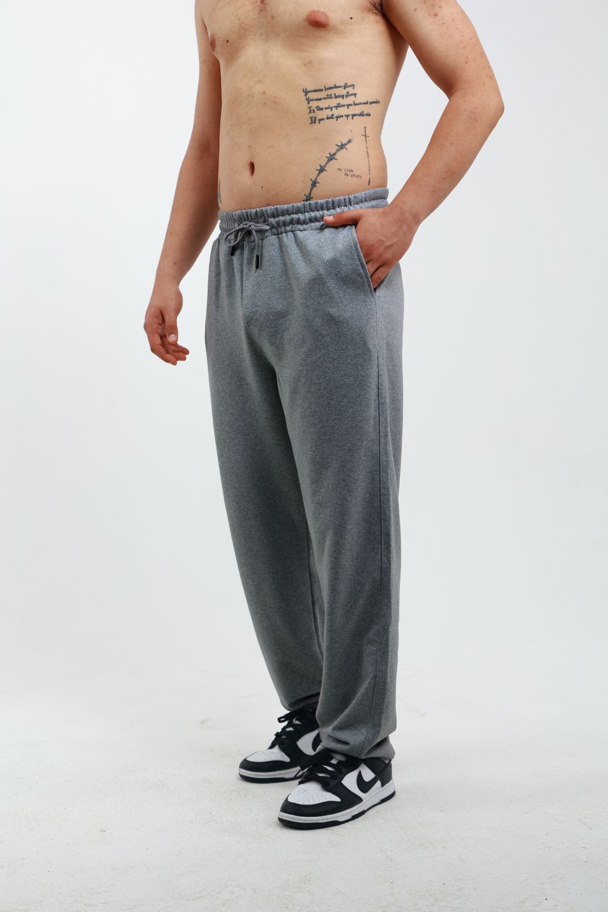 OXVİN-Walker Baggy Oversize Sweatpants - Wide Leg, 2 Thread, Medium Thickness Long (Original Fit) 5