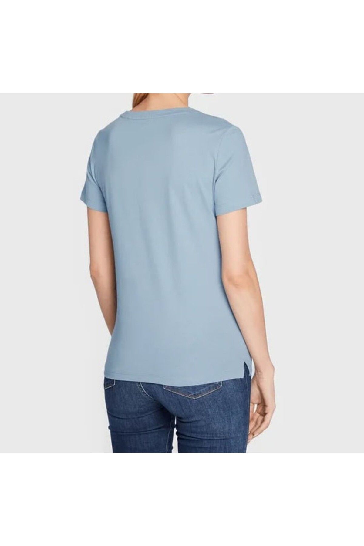 Guess-SS CN ORIGINAL TEE women's t-shirt, gray 3
