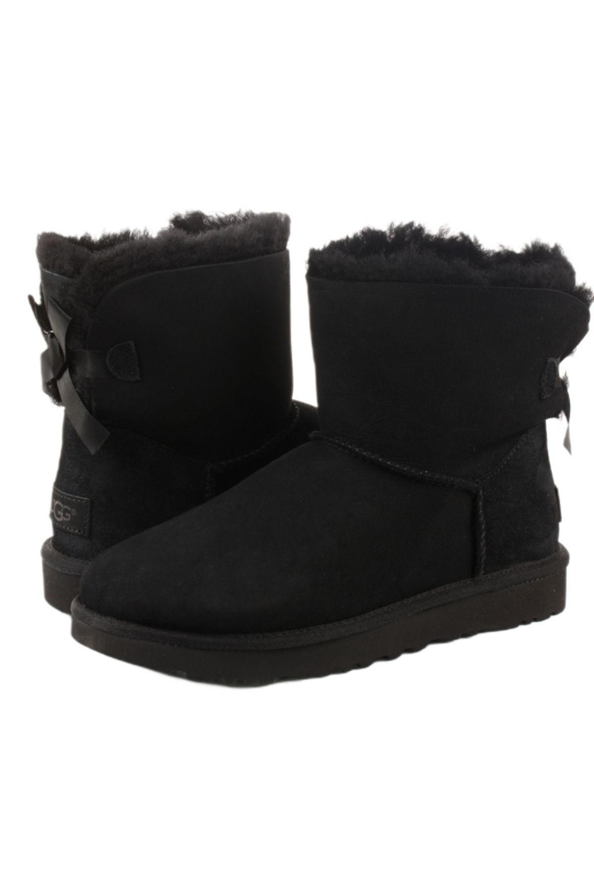 UGG-UGG Mini Bailey Bow II Women's Winter Boots Black 3