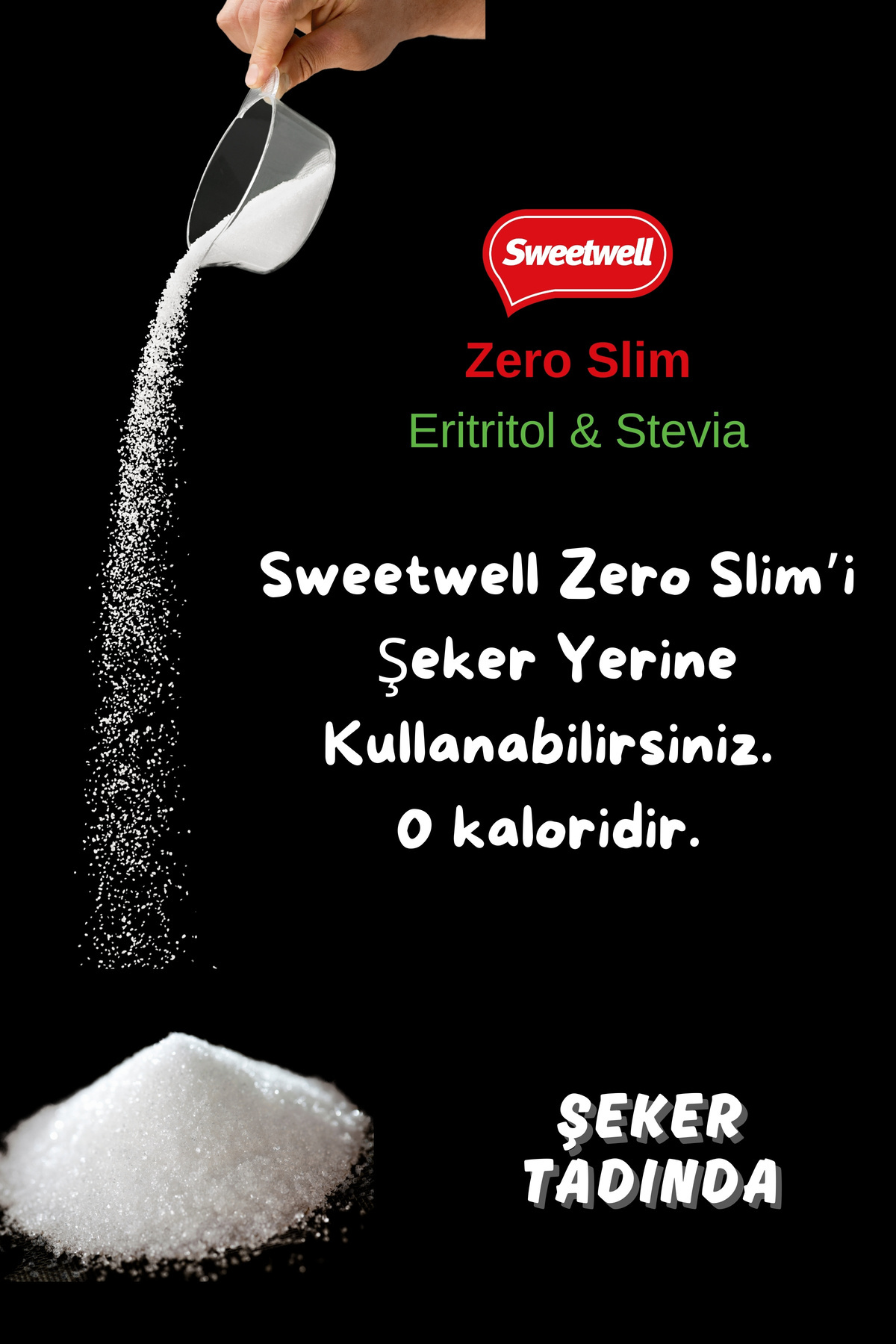 Sweetwell-Zero Slim Stevia & Eritritol Sweetener 400 Gr X 3 Pieces Sugar Free, 0 Calories, Keto and Vegan Compatible 5