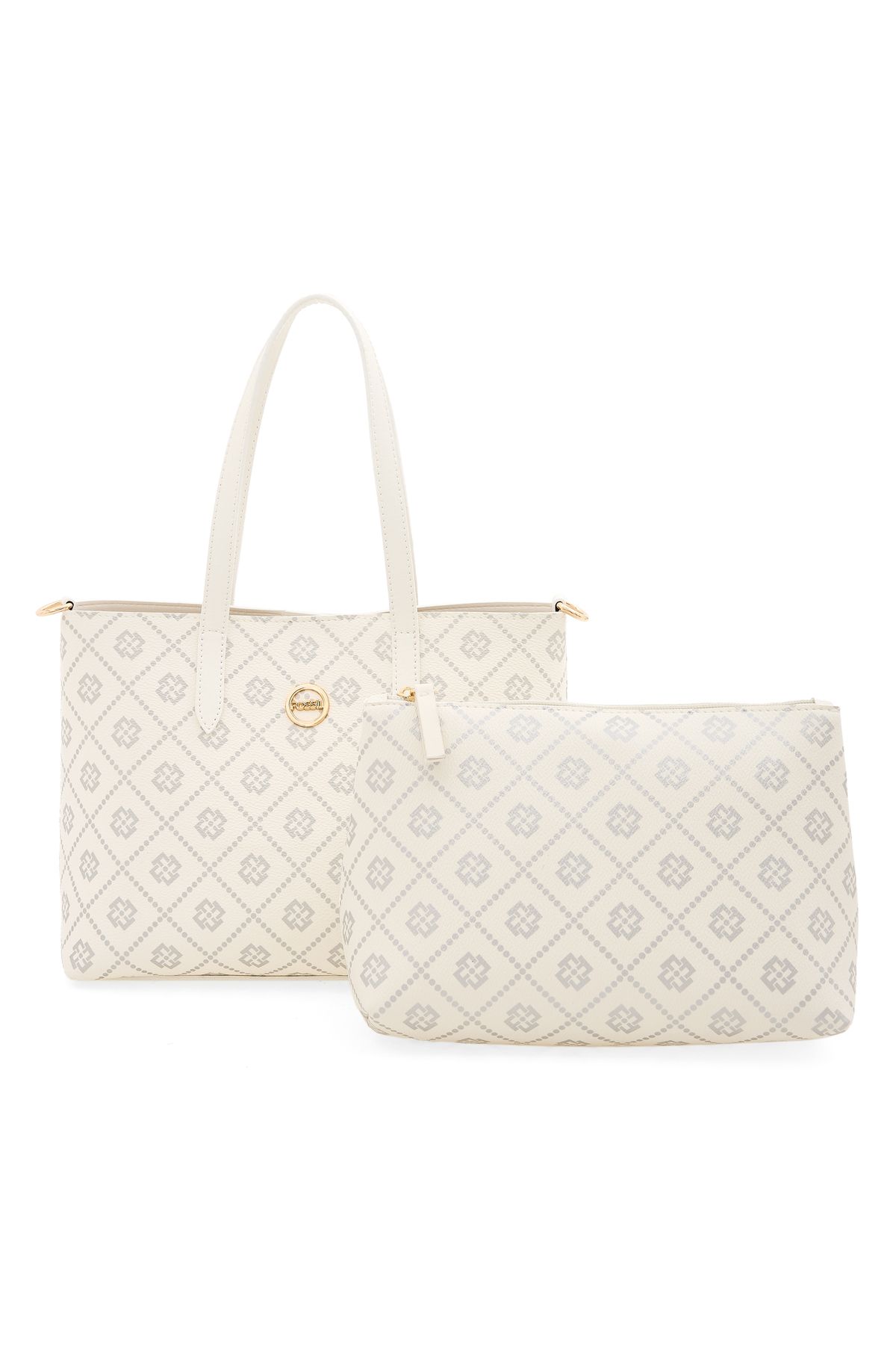 Fossil-White Women's Hand and Cross Shoulder Bag 05Fo25Y5057 2