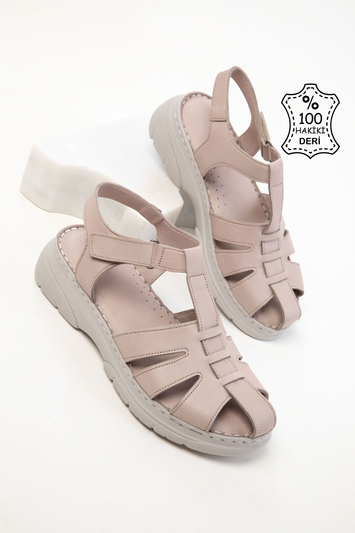 صندل زنانه آبی SOHO | 20543 اورجینال - تصویر 2