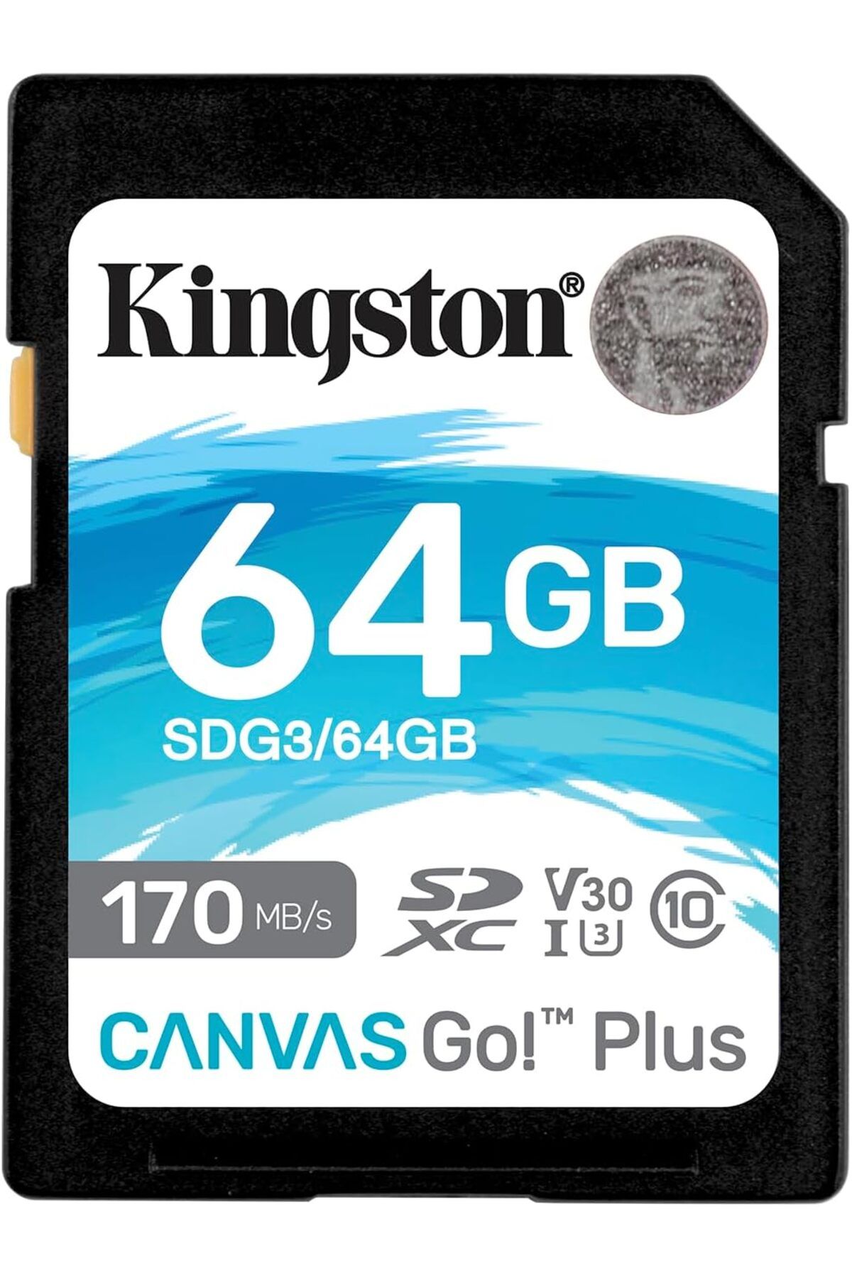 DERİK dsr Canvas Go! Plus 64GB SDXC Hafıza Kartı SDG3/64GB 170MBs - 70MB/s kadar Okuma - Yazma, UHS-I,U3