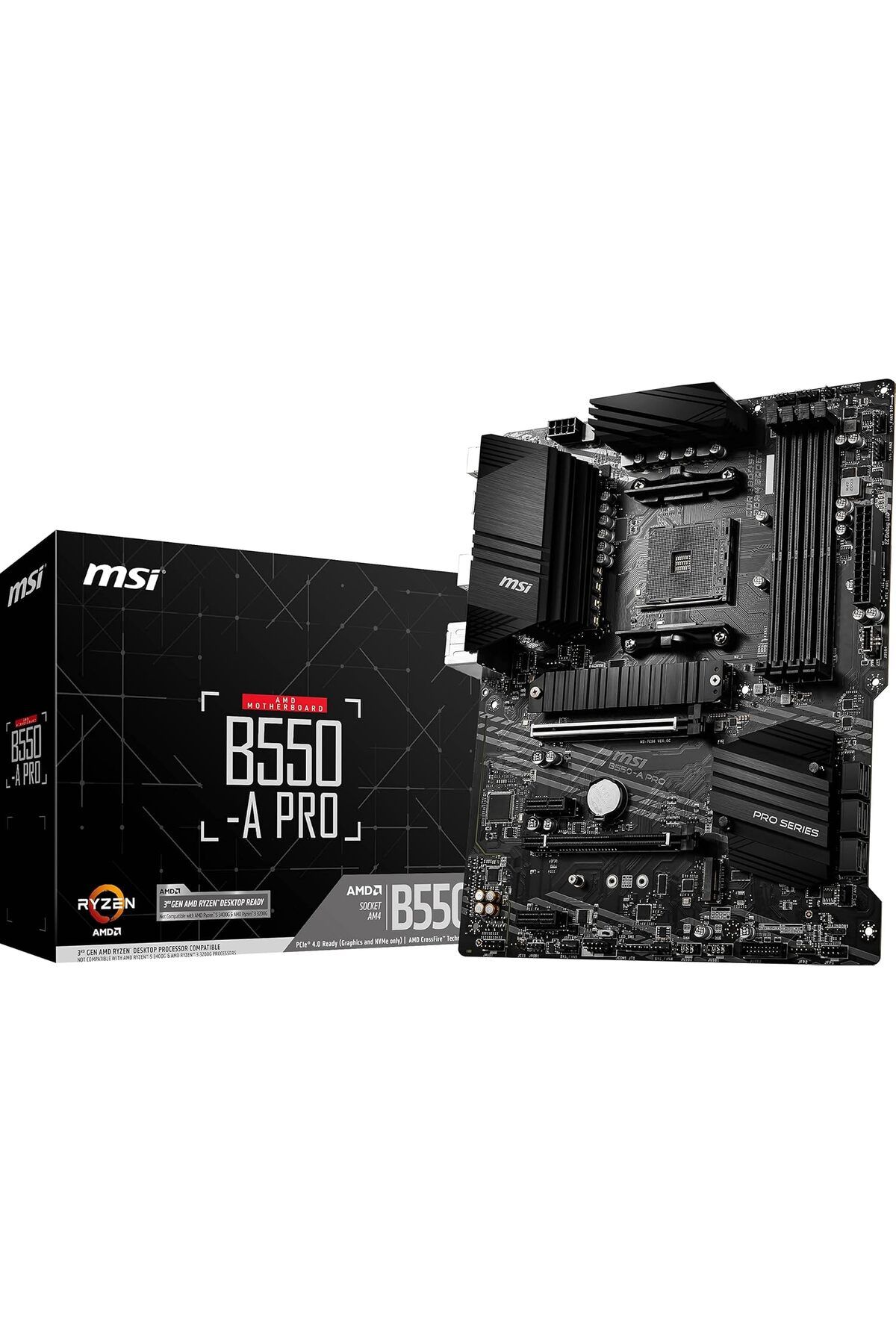 MEGOBİNE WHERE B550-A Pro AM4 DDR4 Bellek 4400(OC) HDMI DP M.2 USB3.2 ATX Anakart ZTML SYFT 1139610