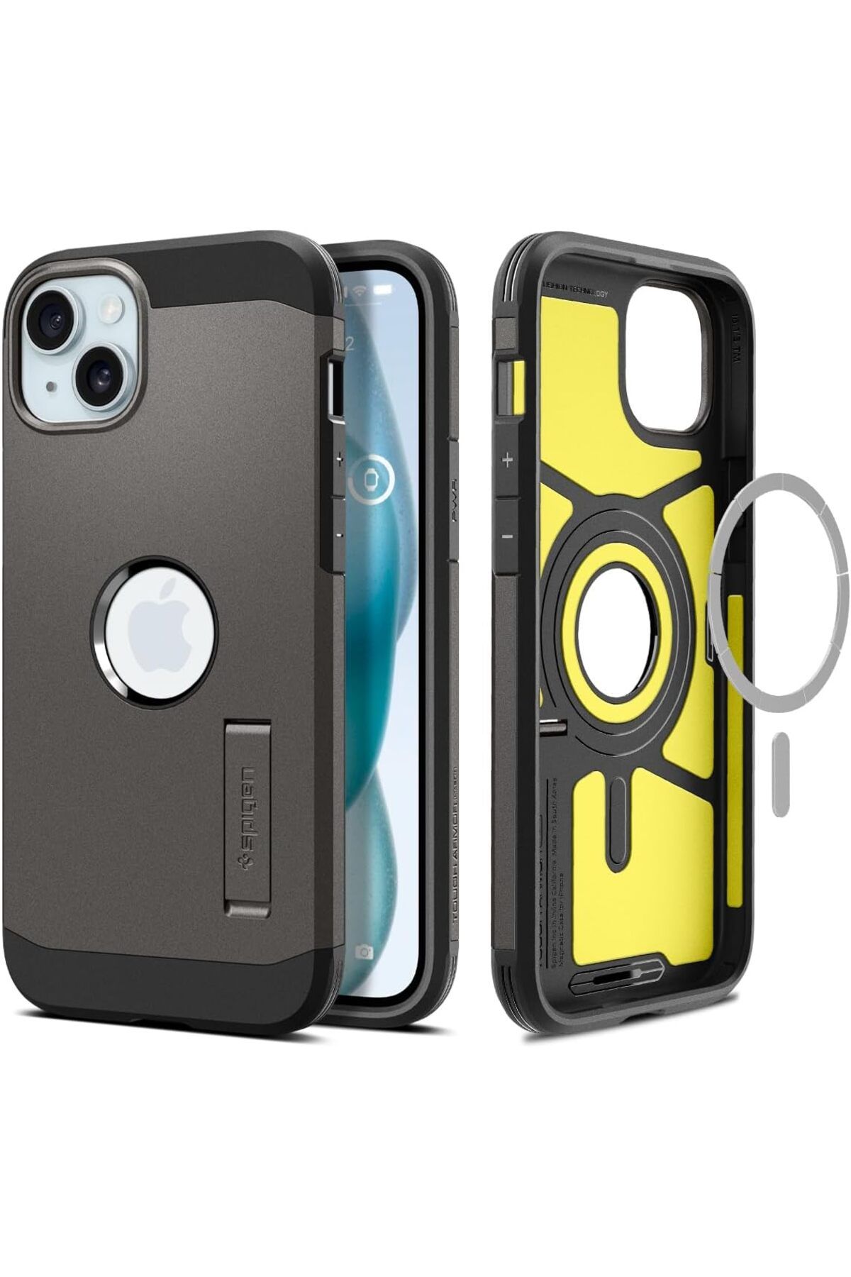 mazıdağı mazzıdağ iPhone 15 Plus Kılıf Tough Armor MagFit MagSafe özellikli Gunmetal - ACS06668 new stor