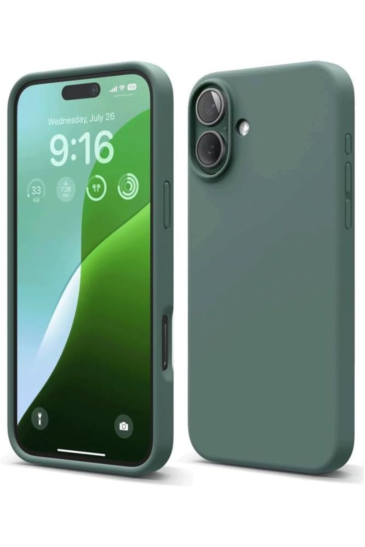 mazıdağı mazzıdağ GİYİM & AKSESUAR iPhone 16 (6.1) inç ile uyumlu İçi Kadife Kaplı Lansman Siliko