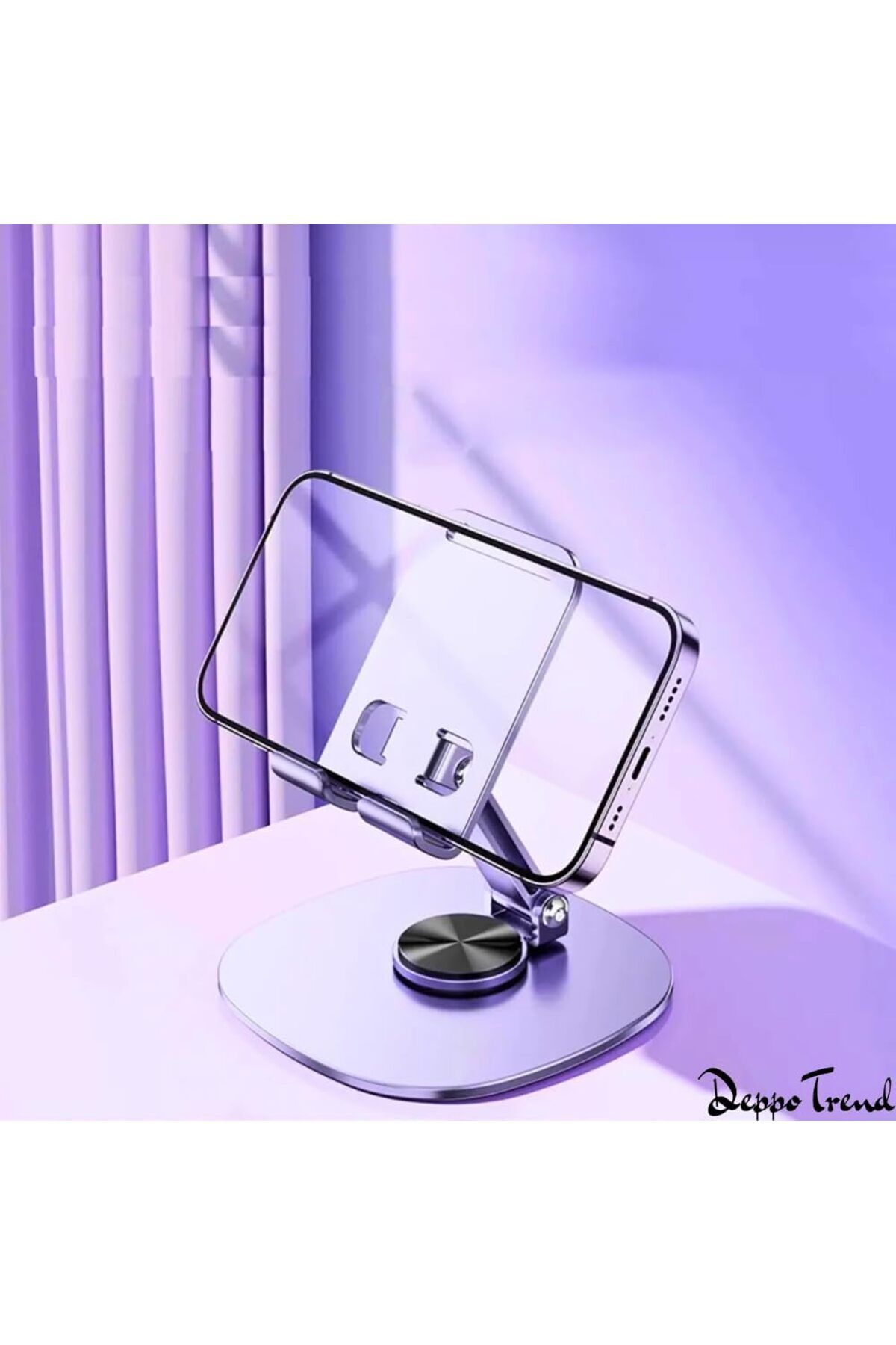 KDROĞLU Trend Yüksek Kaliteli Metal Katlanabilir 360 Derece Dönebilen Tablet Standı Telefon Tutucu