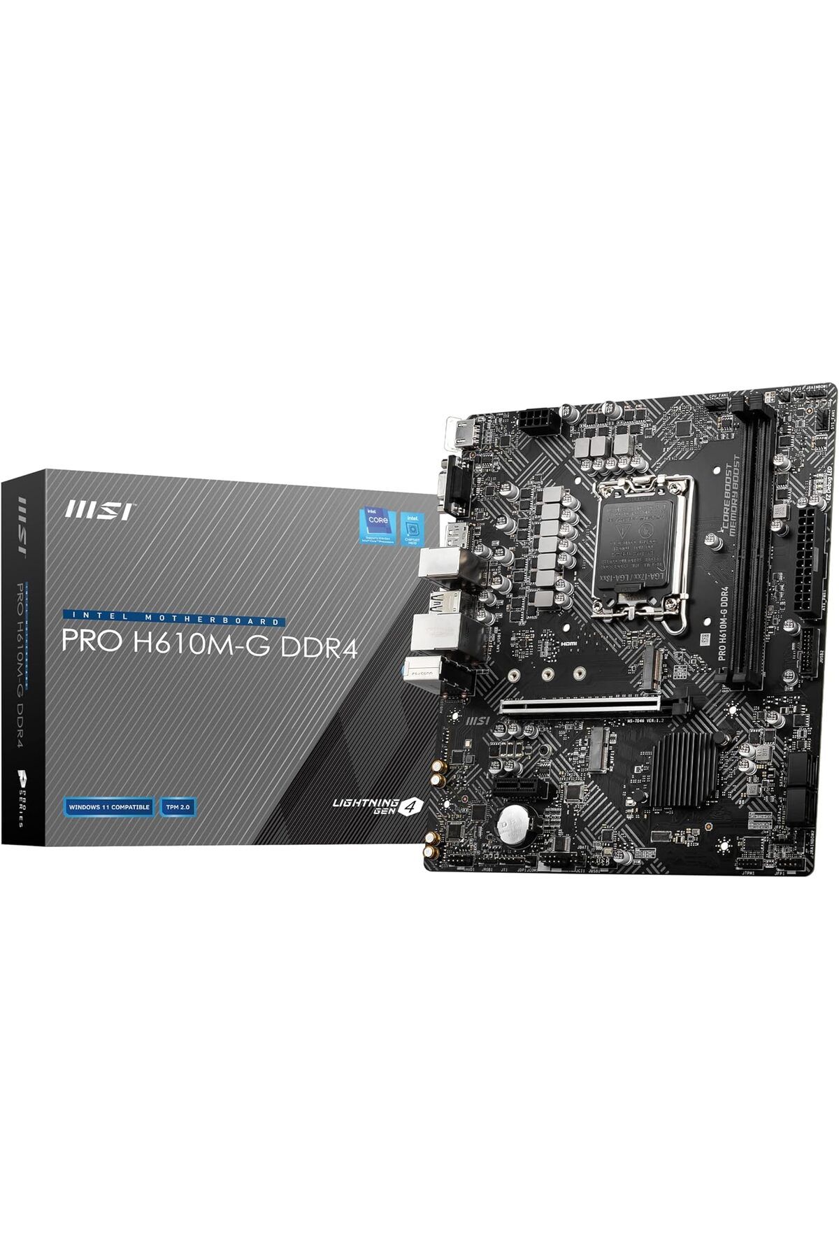 DERİK dsr PRO H610M-G DDR4 SOKET 1700 DDR4 3200(OC) PCI-E Gen 4,M.2 USB3.2 1x 1G LAN mATX Anakart hrn 1122