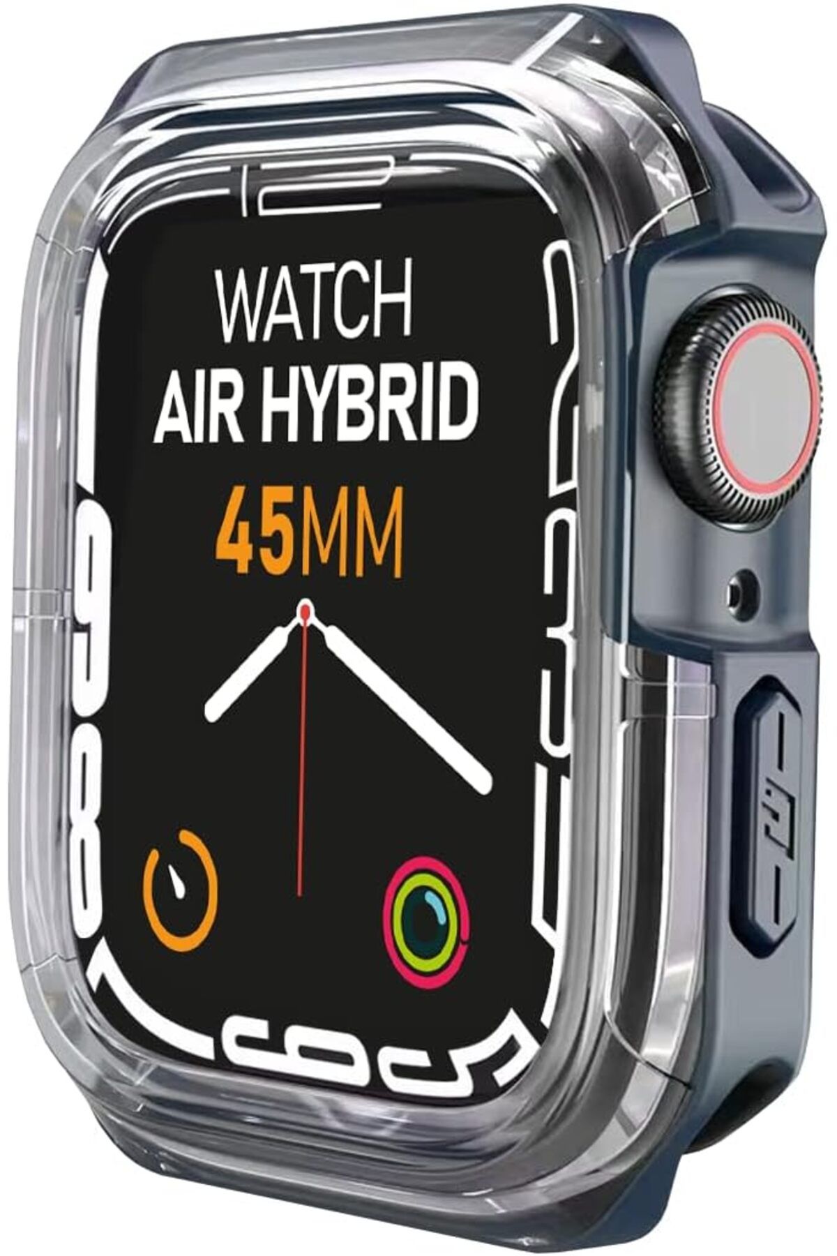 mazıdağı mazzıdağ LABS Watch 8/7 Uyumlu Air Hybrid Kılıf 45mm, Darbeye Dayanıklı Koruyucu Silikon Kıl