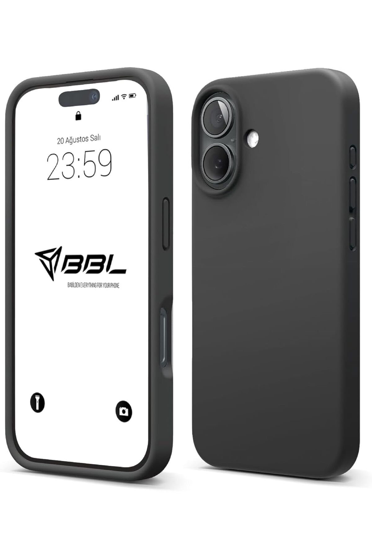 MEGOBİNE WHERE iPhone Kılıf İnce Sıvı Silikon 3 Katmanlı Tam Kaplamalı Yumuşak Jel Kauçuk Kılıf Ka