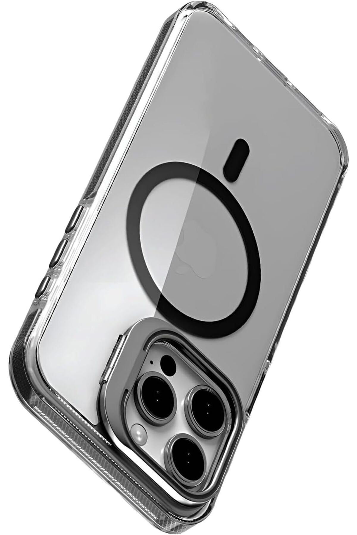 KDROĞLU GEÇMEZ iphone 16 Pro Max için Magsafe ile Uyumlu Luxo Serisi Yüksek Kalite Kılıf Ultra Şeffaf