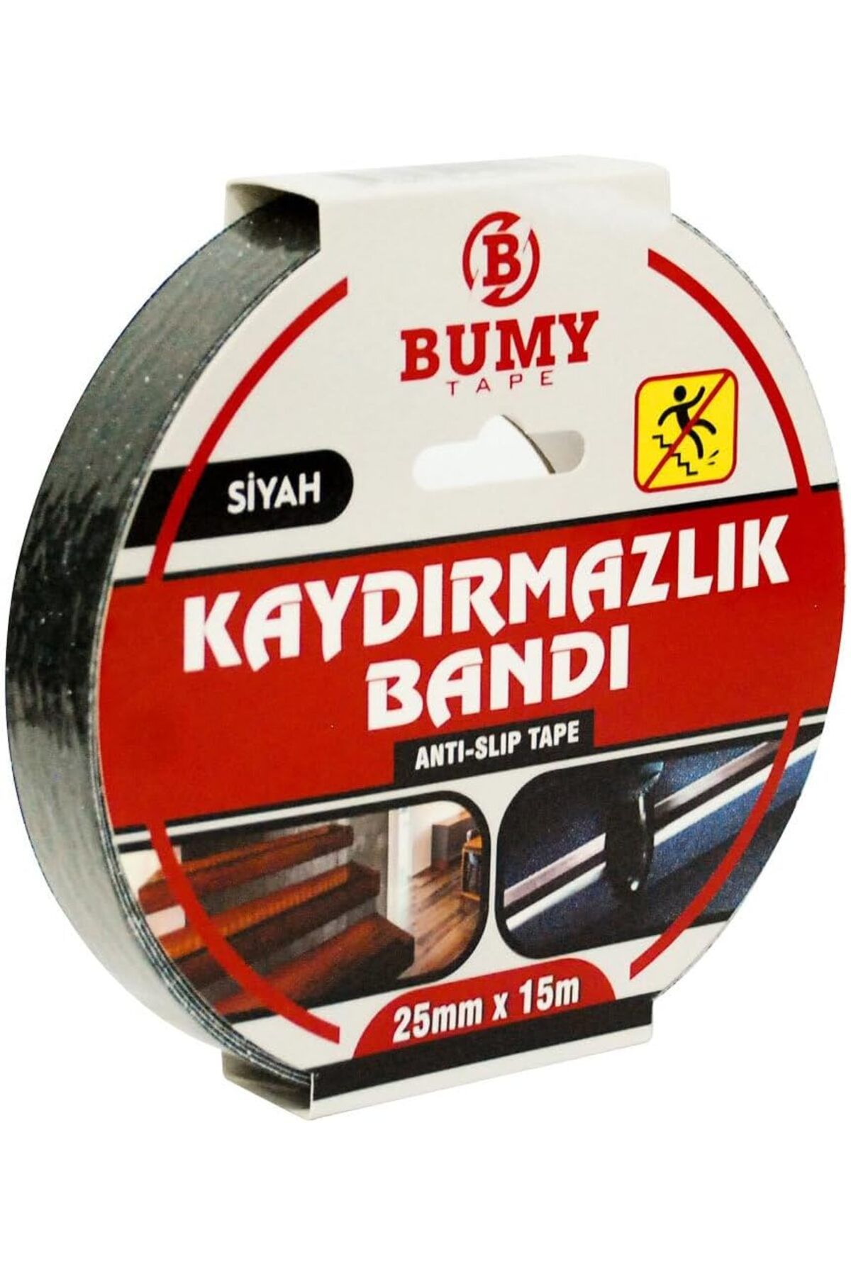 KDROĞLU plamystical MERDİVEN KAYDIRMAZLIK BANDI SİYAH / 25 MM X 15 MT newing 1139529