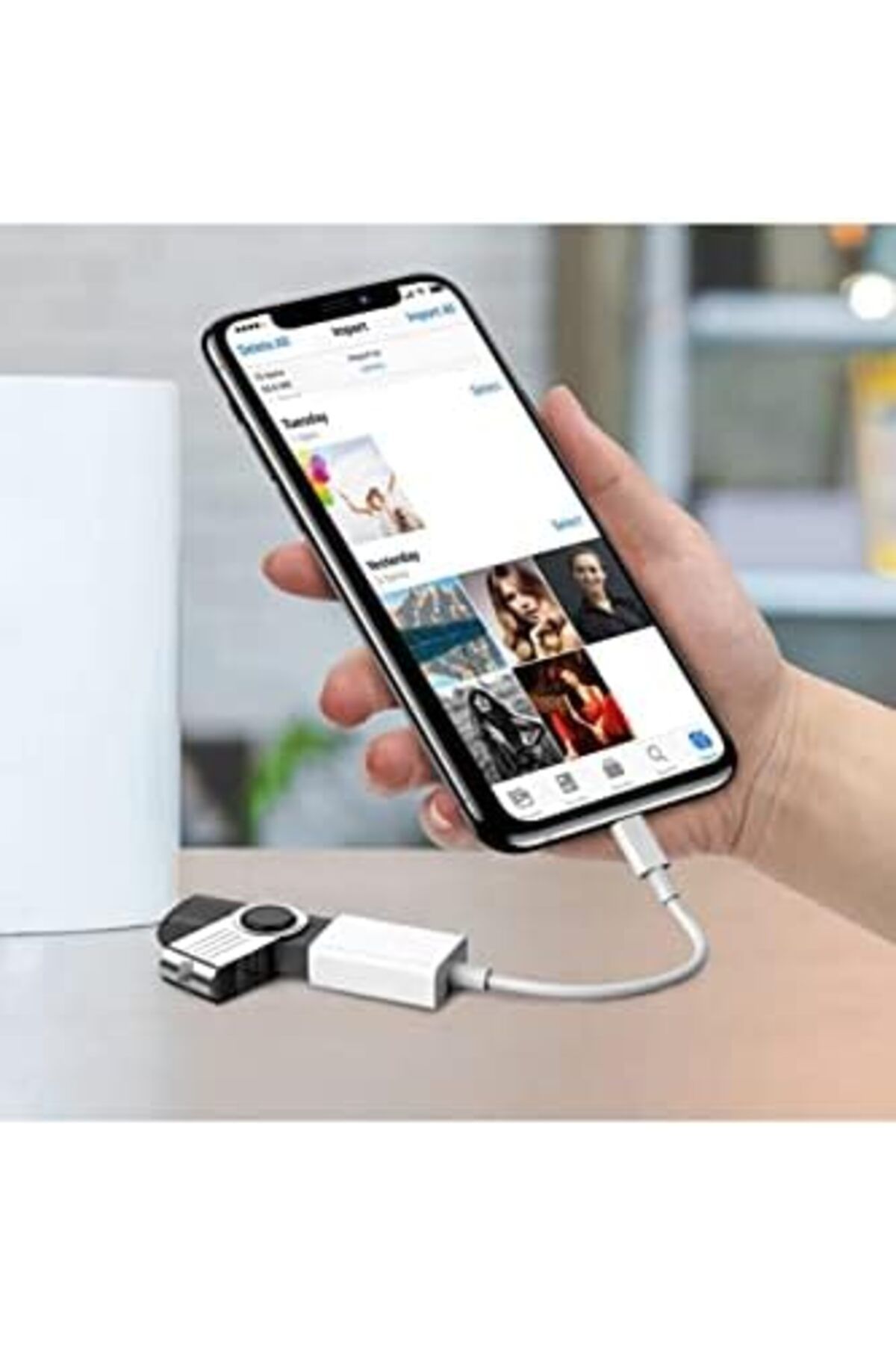 ÇAĞUR KDROGLU Trend İphone İPAD için Lightning to OTG Adapter Dişi USB Dönüştürücü Adaptör Flas